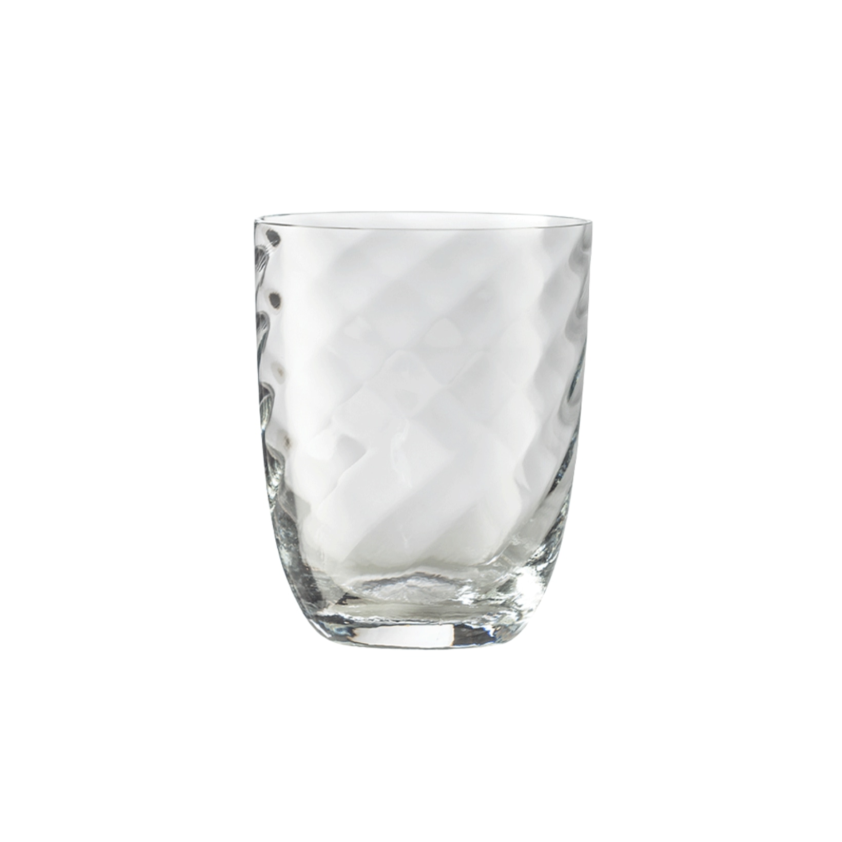 Nason Moretti, Idra glasses, Water glass, clear optic twisted