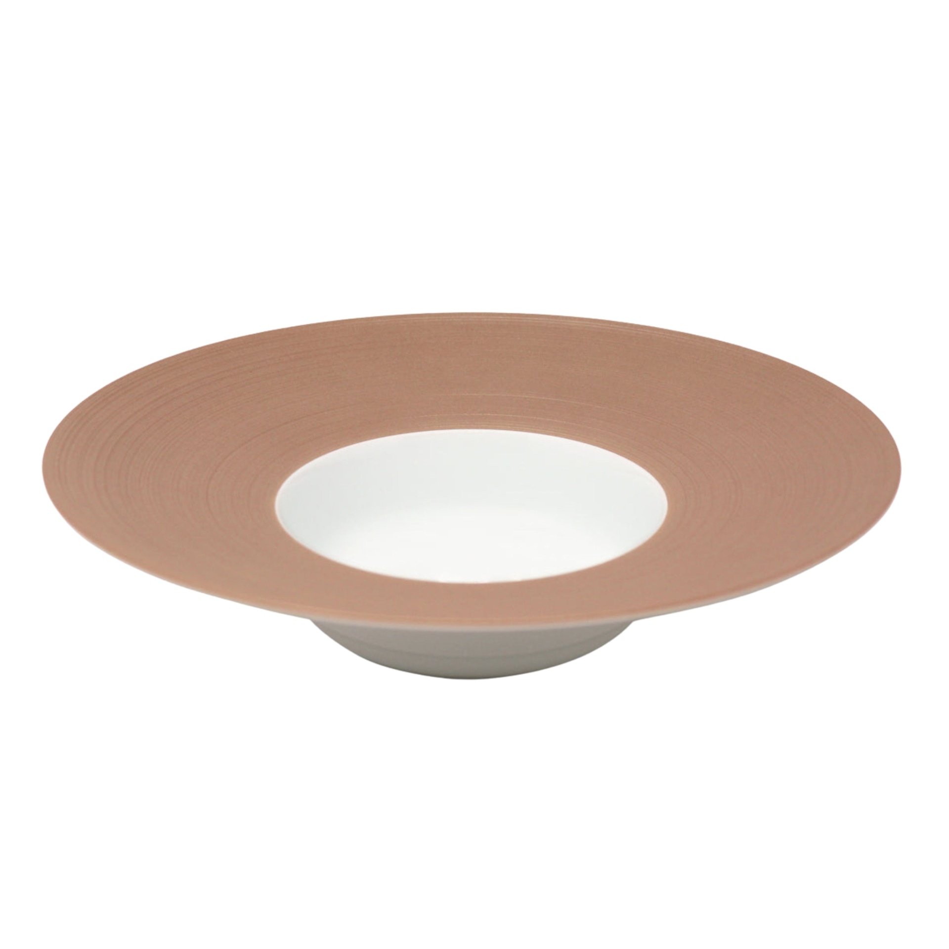 J.L Coquet, Hémisphère Pink Metalliс, Flat dish with rim