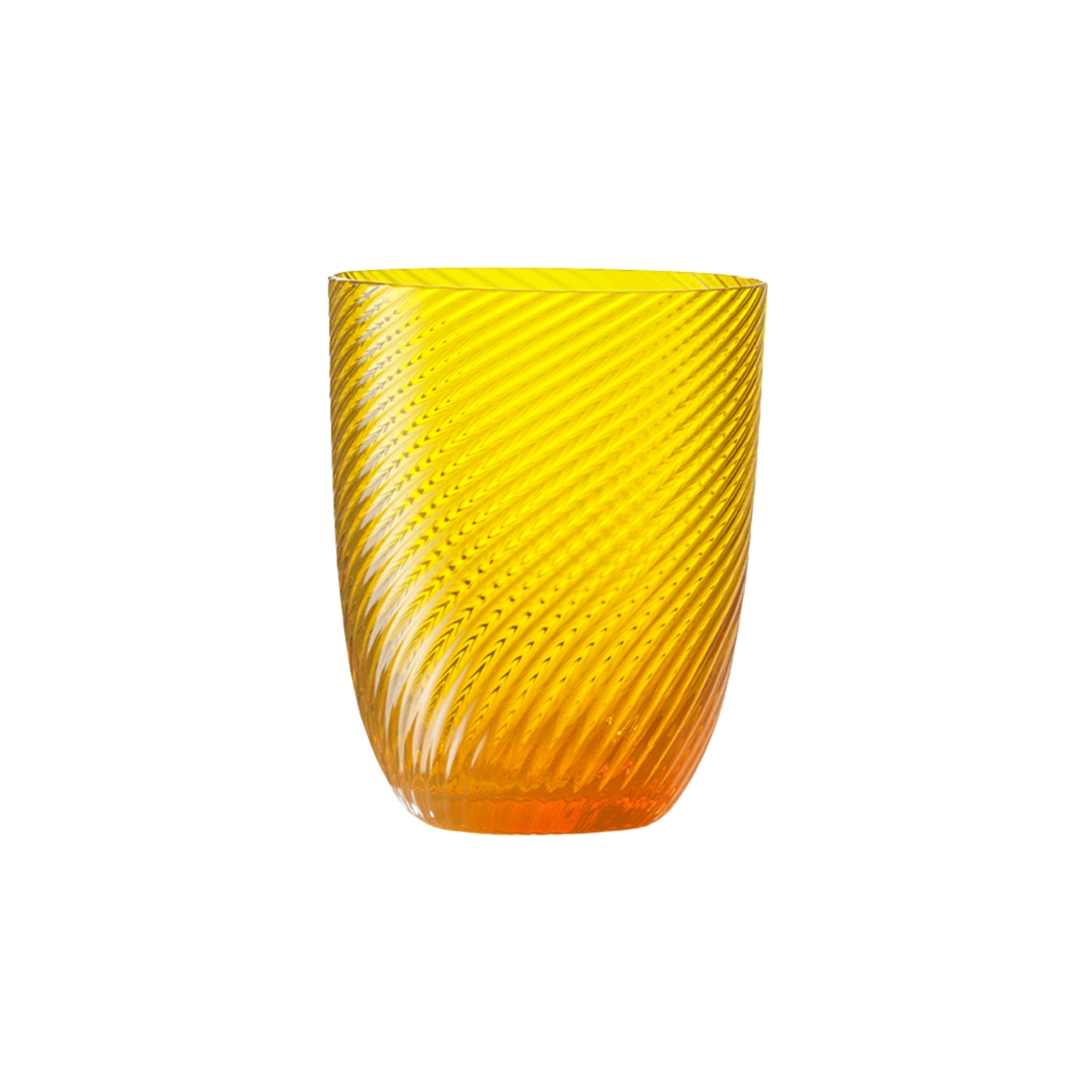 Nason Moretti, Idra glasses, Water glass, yellow torse