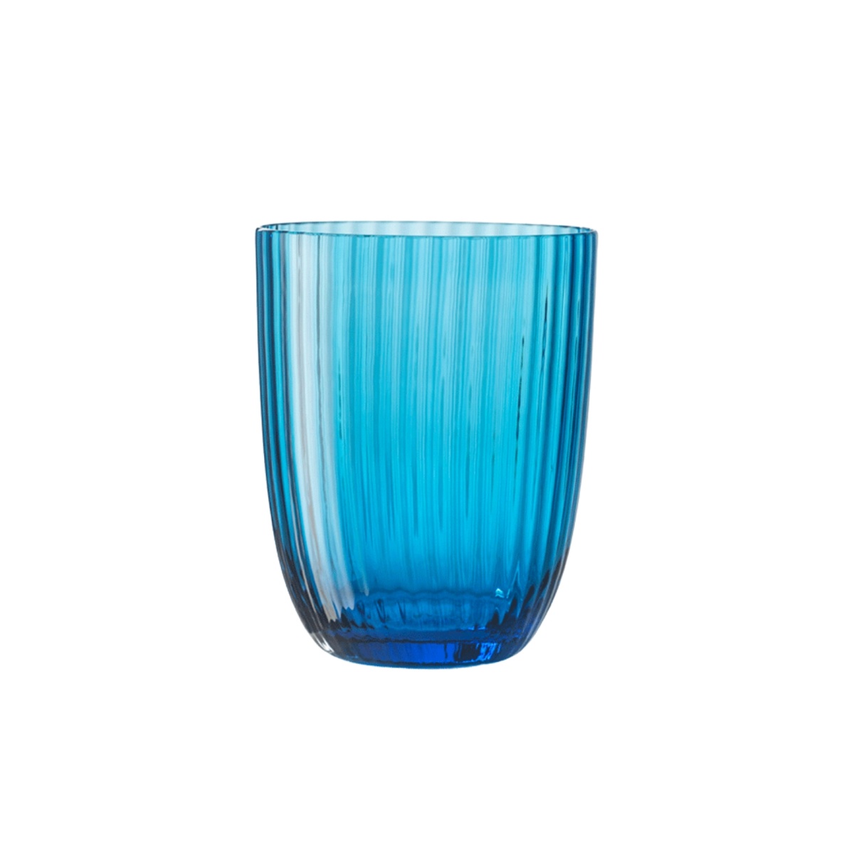 Nason Moretti, Idra glasses, Water glass, turquoise rigadin
