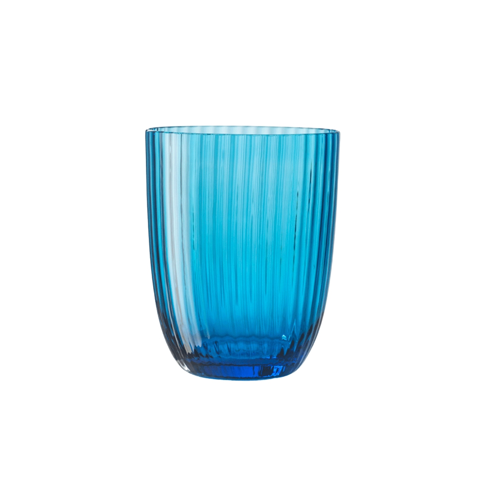 Nason Moretti, Idra glasses, Water glass, turquoise rigadin