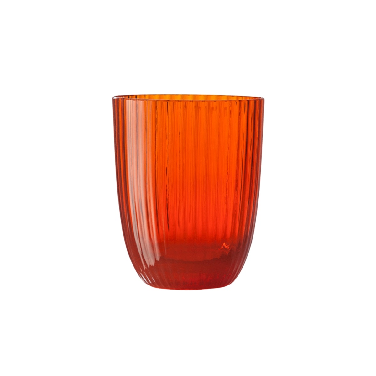 Nason Moretti, Idra glasses, Water glass, orange rigadin