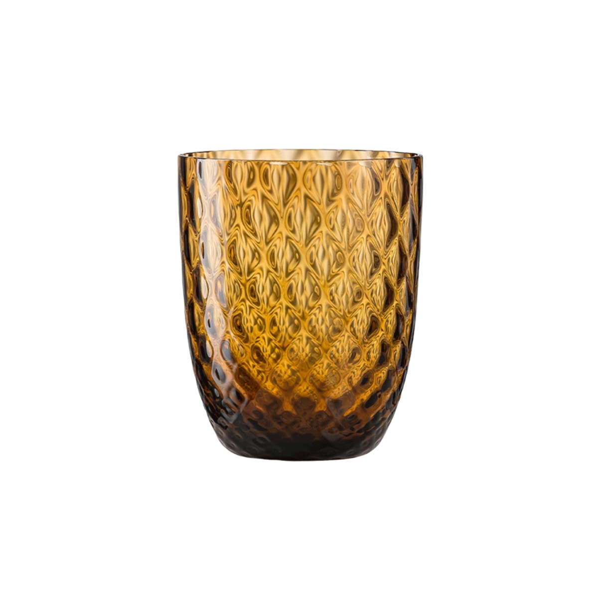 Nason Moretti, Idra glasses, Water glass, bull brown balloton