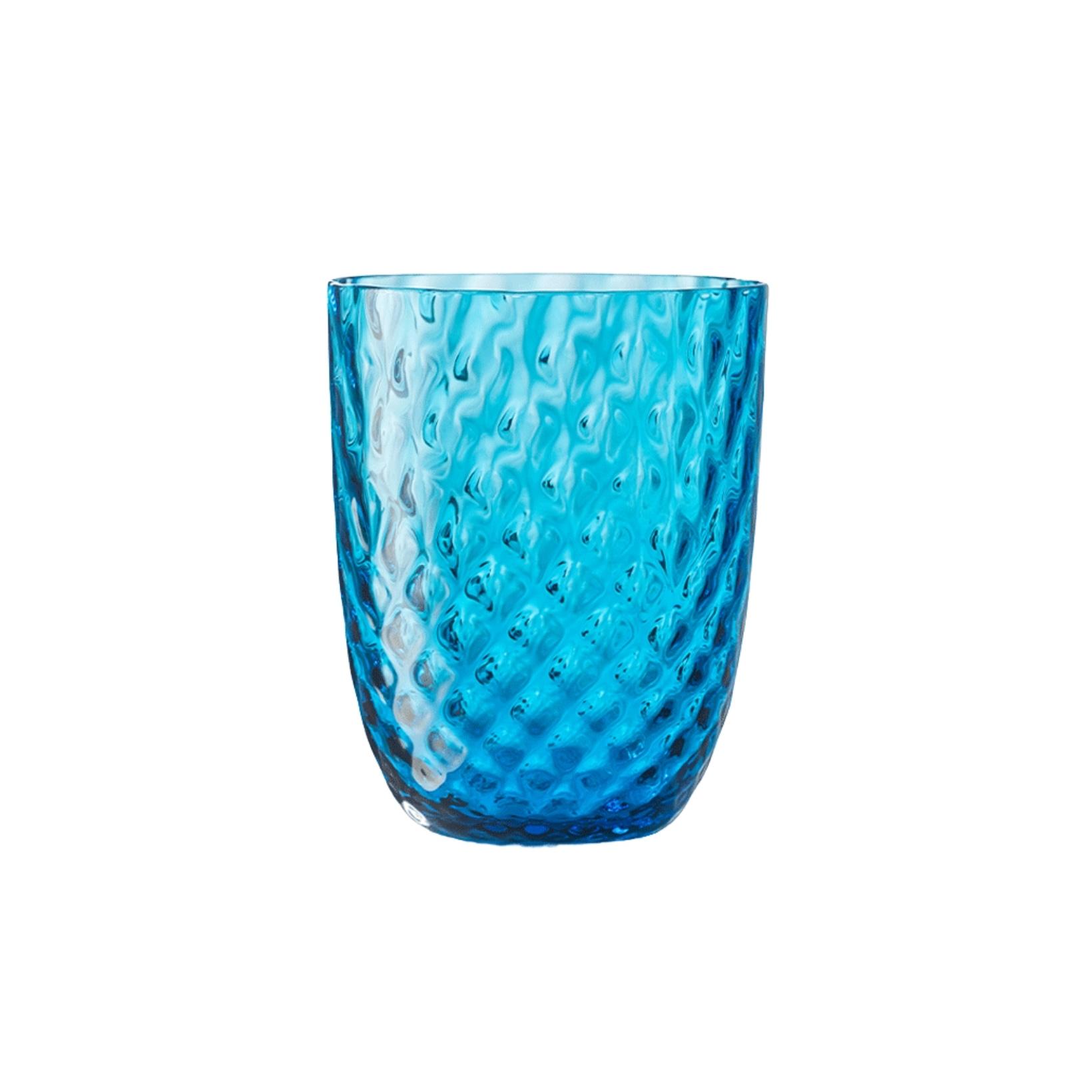 Nason Moretti, Idra glasses, Water glass, turquoise balloton
