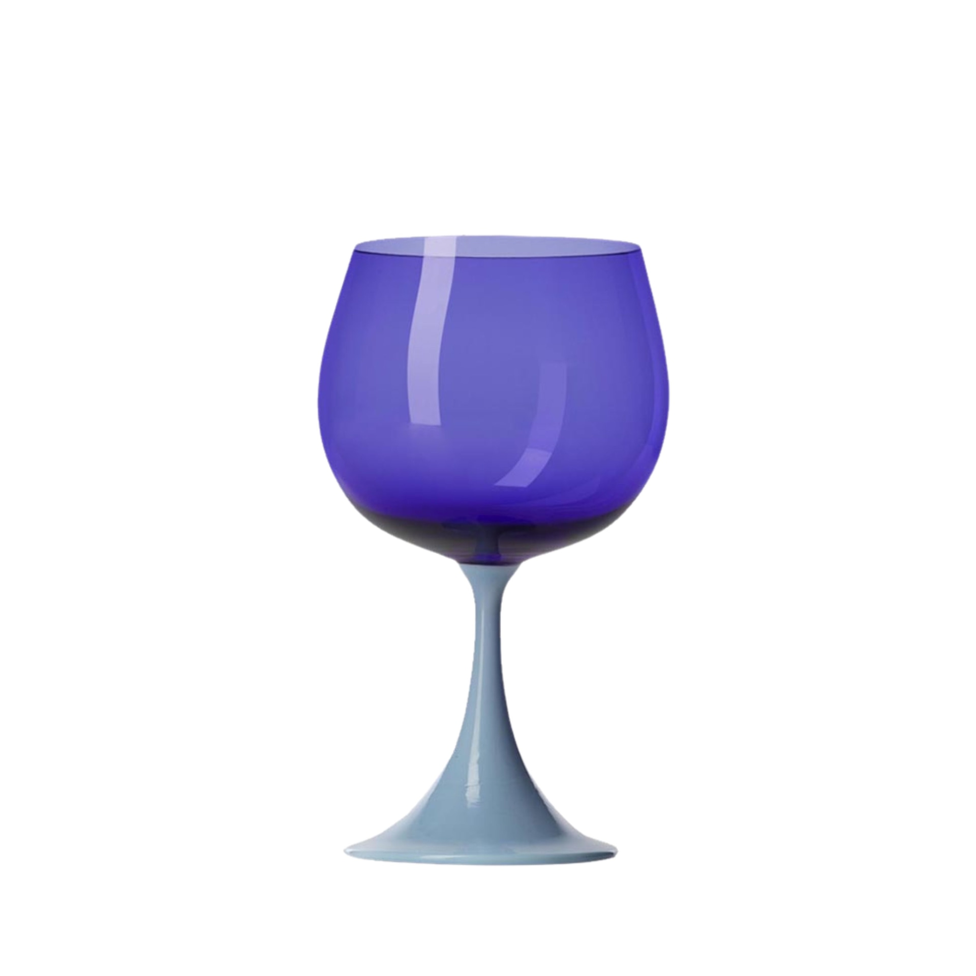 Nason Moretti, Burlesque glasses, Borgogna glass, blue