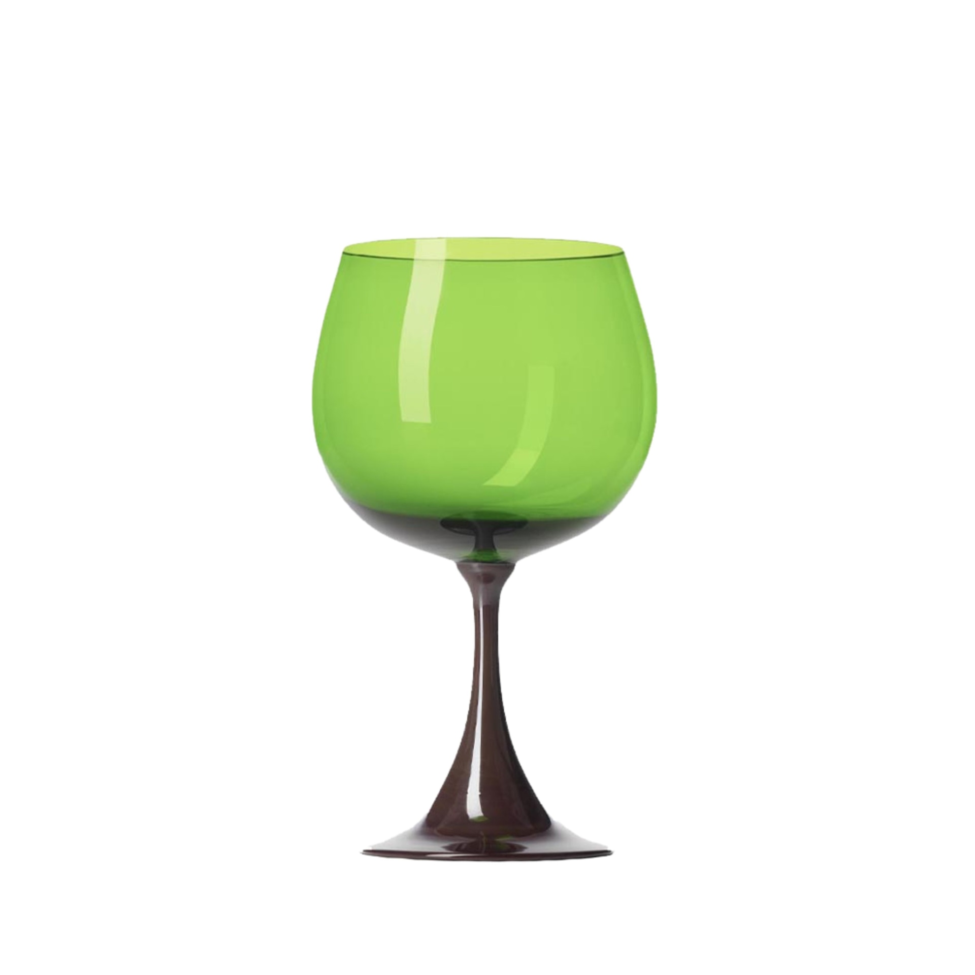 Nason Moretti, Burlesque glasses, Borgogna glass, green