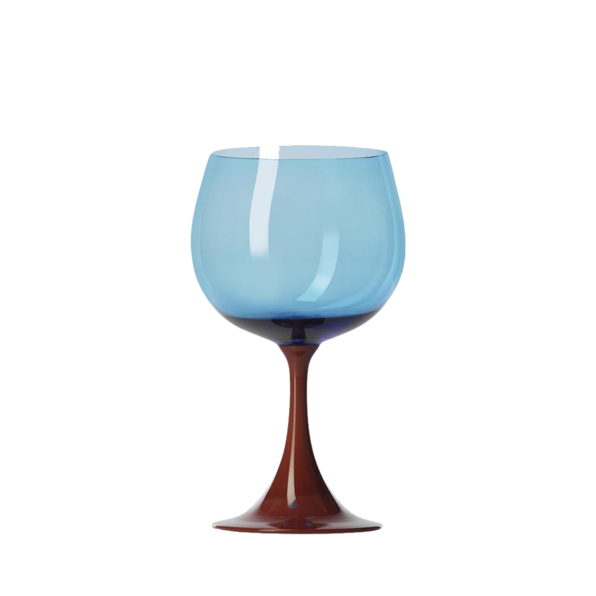 Nason Moretti, Burlesque glasses, Borgogna glass, turquoise