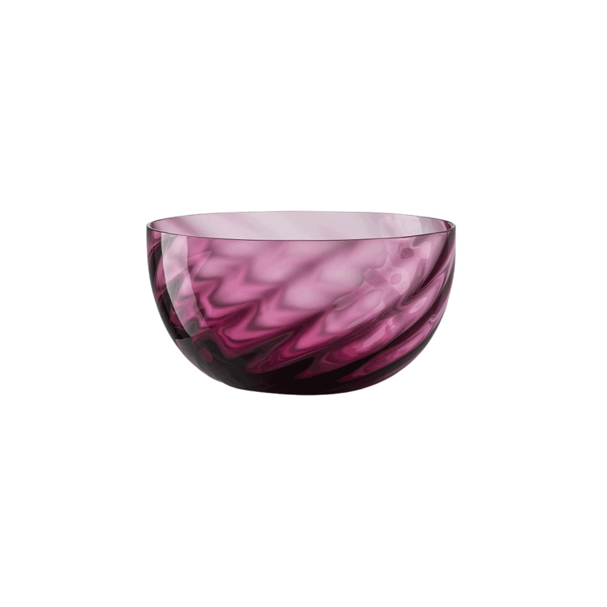 Nason Moretti, Idra bowls, Bowl ruby, optic twisted