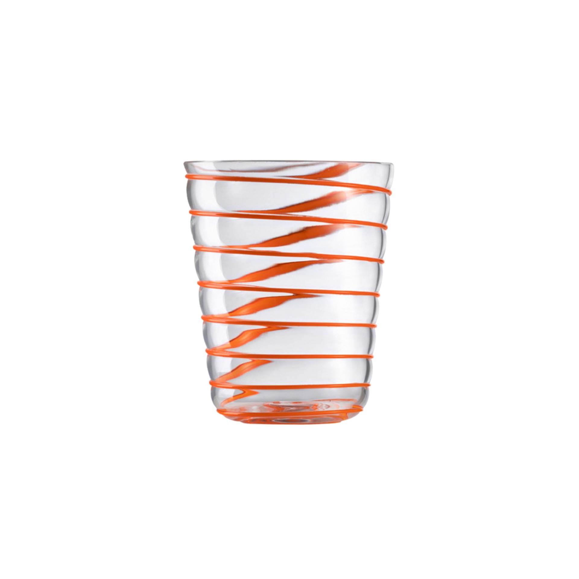 Nason Moretti, Twist glasses, Water glass, orange