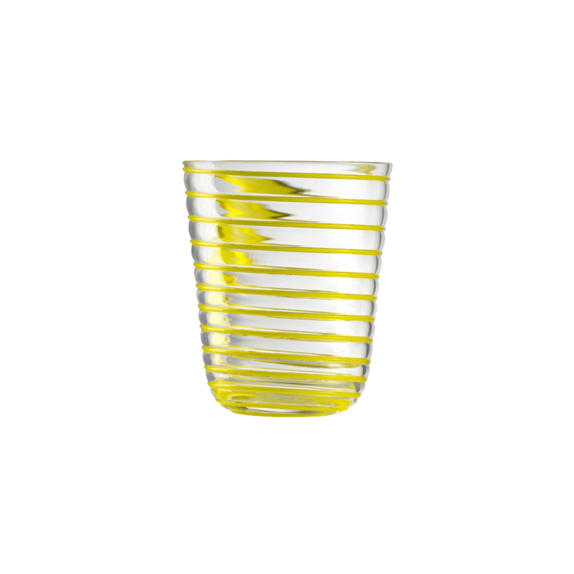 Nason Moretti, Twist glasses, Water glass, yellow