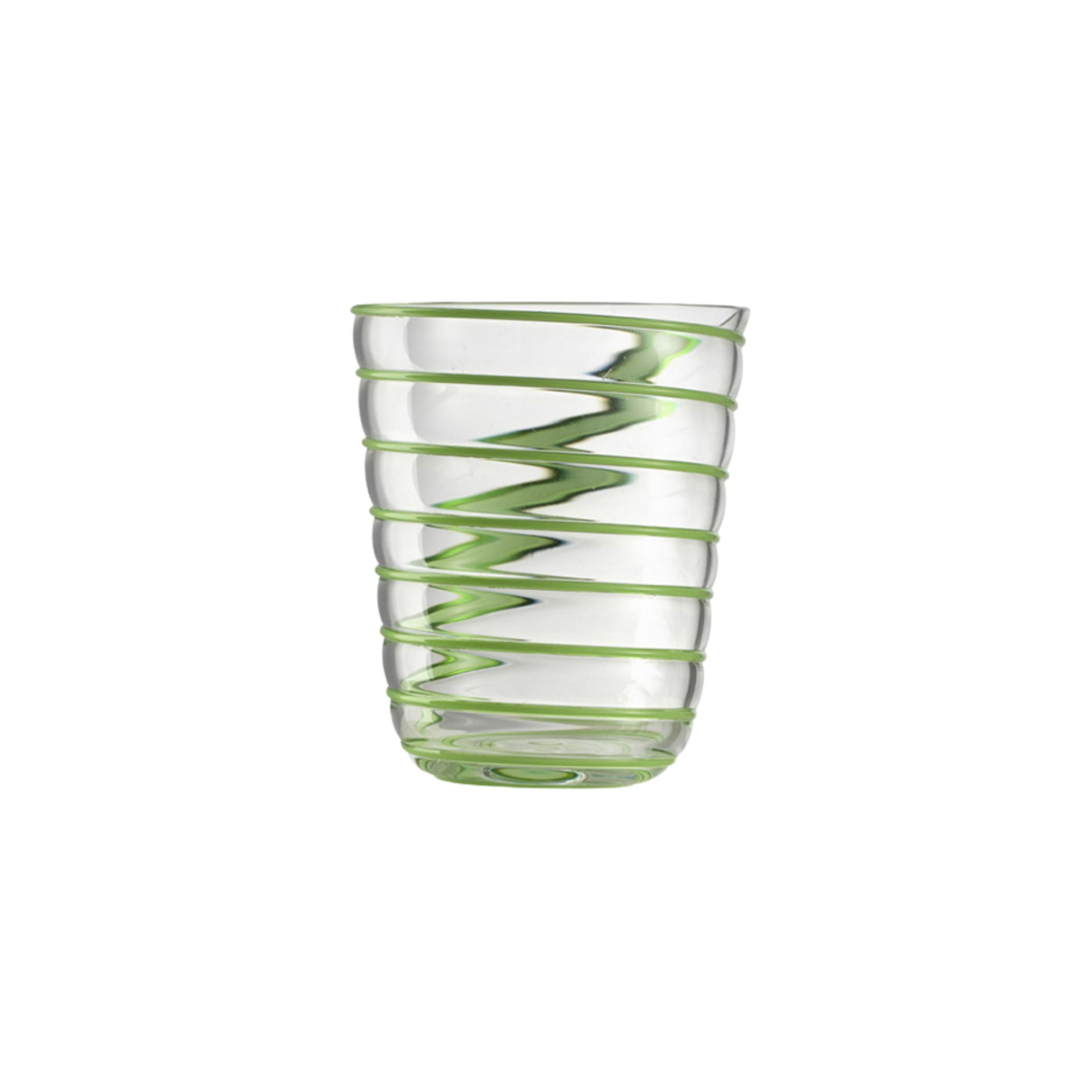 Nason Moretti, Twist glasses, Water glass, pino green