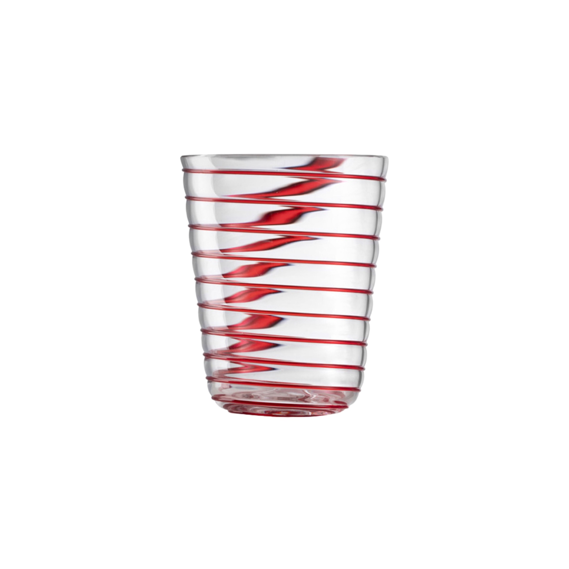 Nason Moretti, Twist glasses, Water glass, red