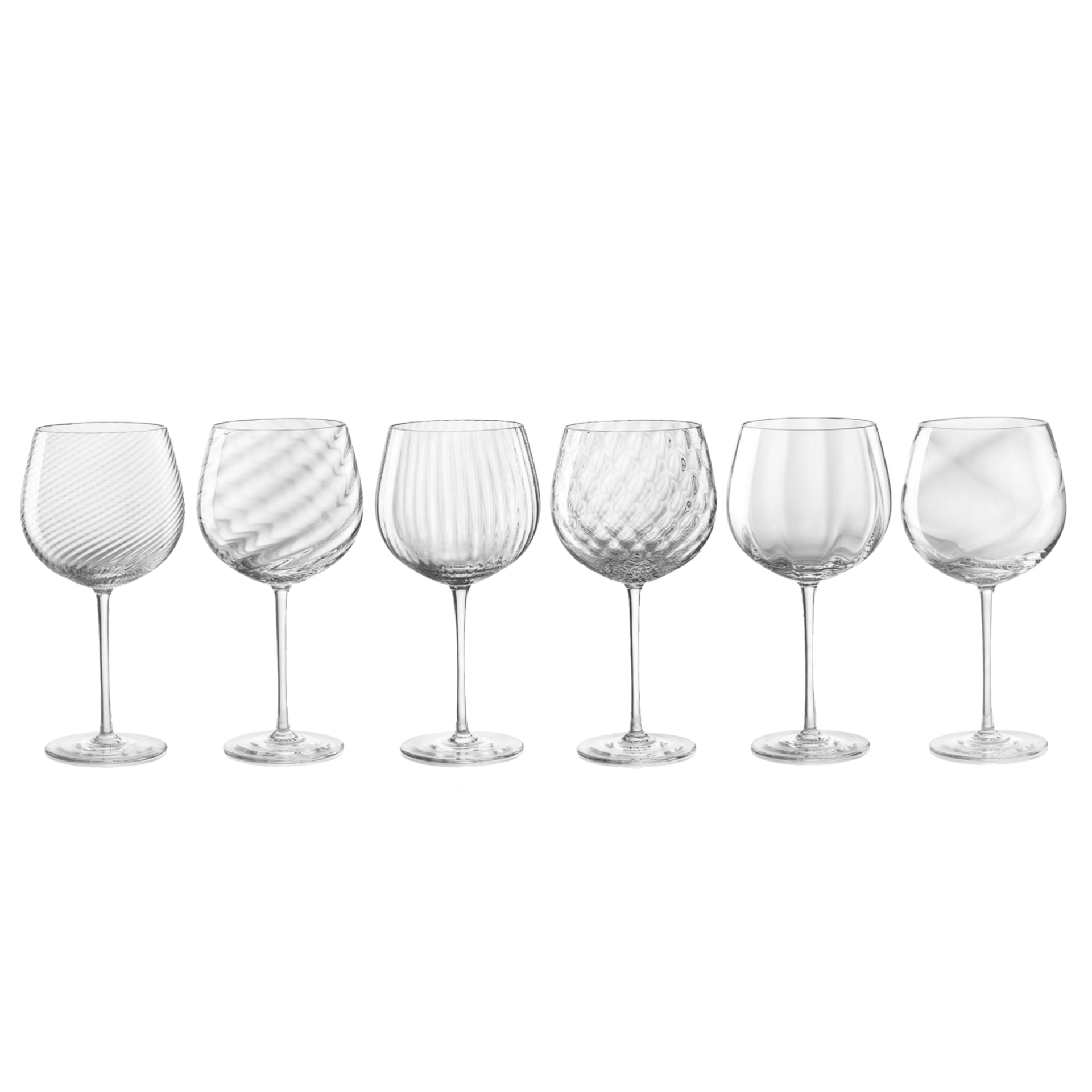 Nason Moretti, Tolomeo glasses, Red wine glasses set of 6