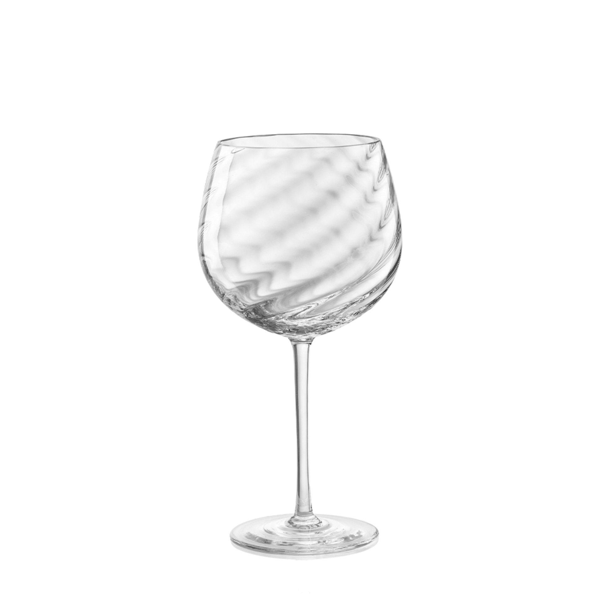 Nason Moretti, Tolomeo glasses, Red wine glass, optic twisted