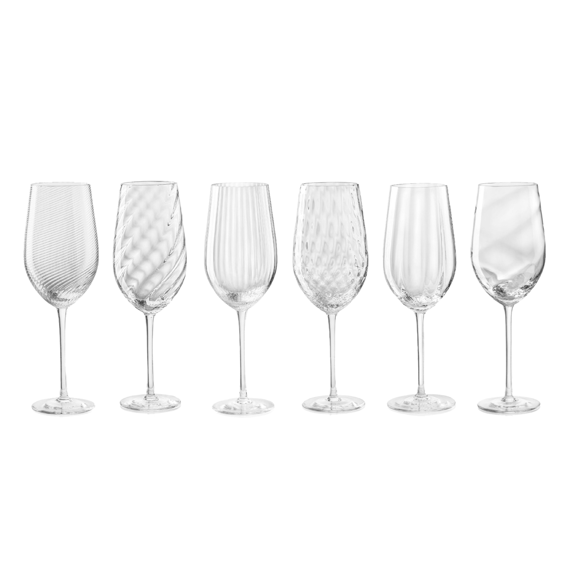Nason Moretti, Tolomeo glasses, White wine glasses set of 6