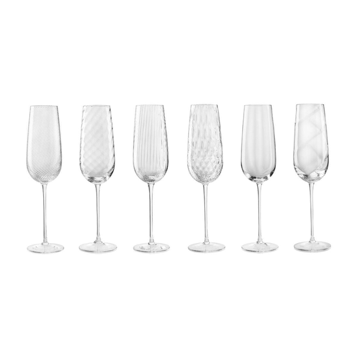 Nason Moretti, Tolomeo glasses, Flutes set of 6