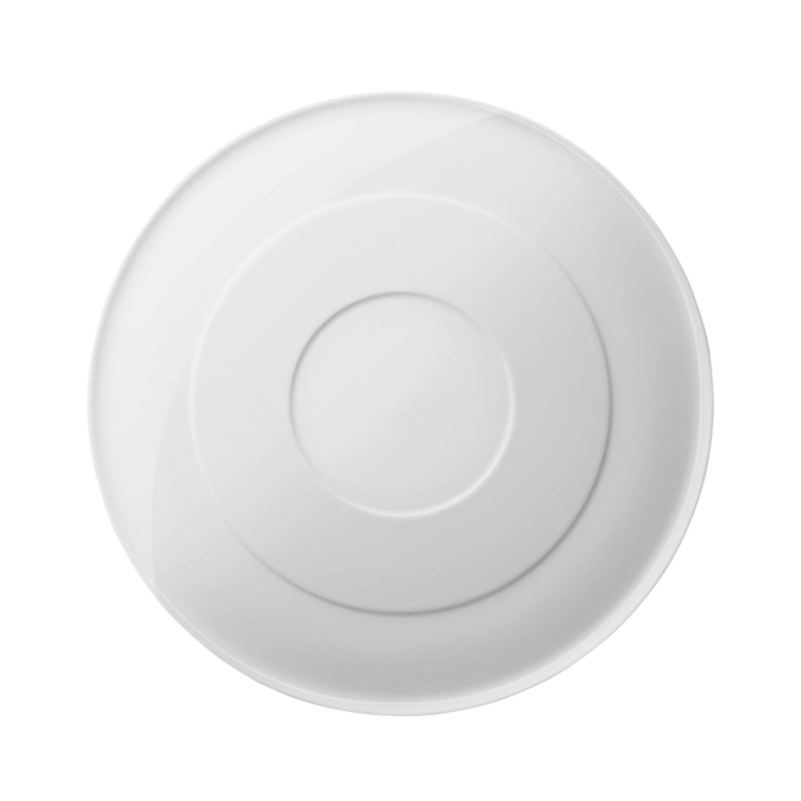 Fürstenberg, Blanc white, Dinner plate with raised center rim