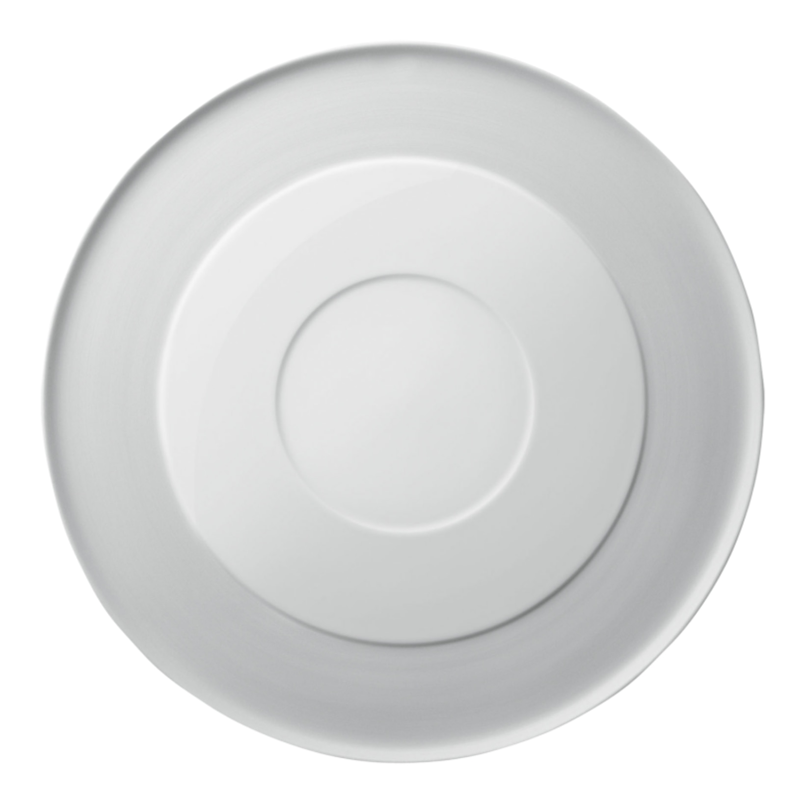 Fürstenberg, Blanc white, Dinner plate with raised center rim