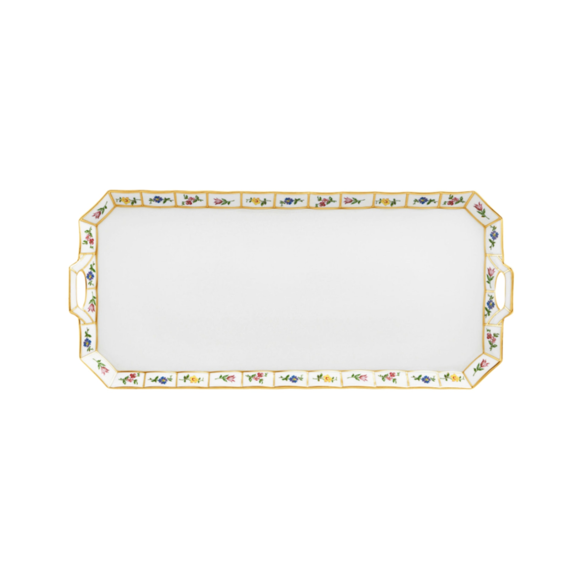 Fürstenberg, Grecque mille fleurs, Sandwich plate