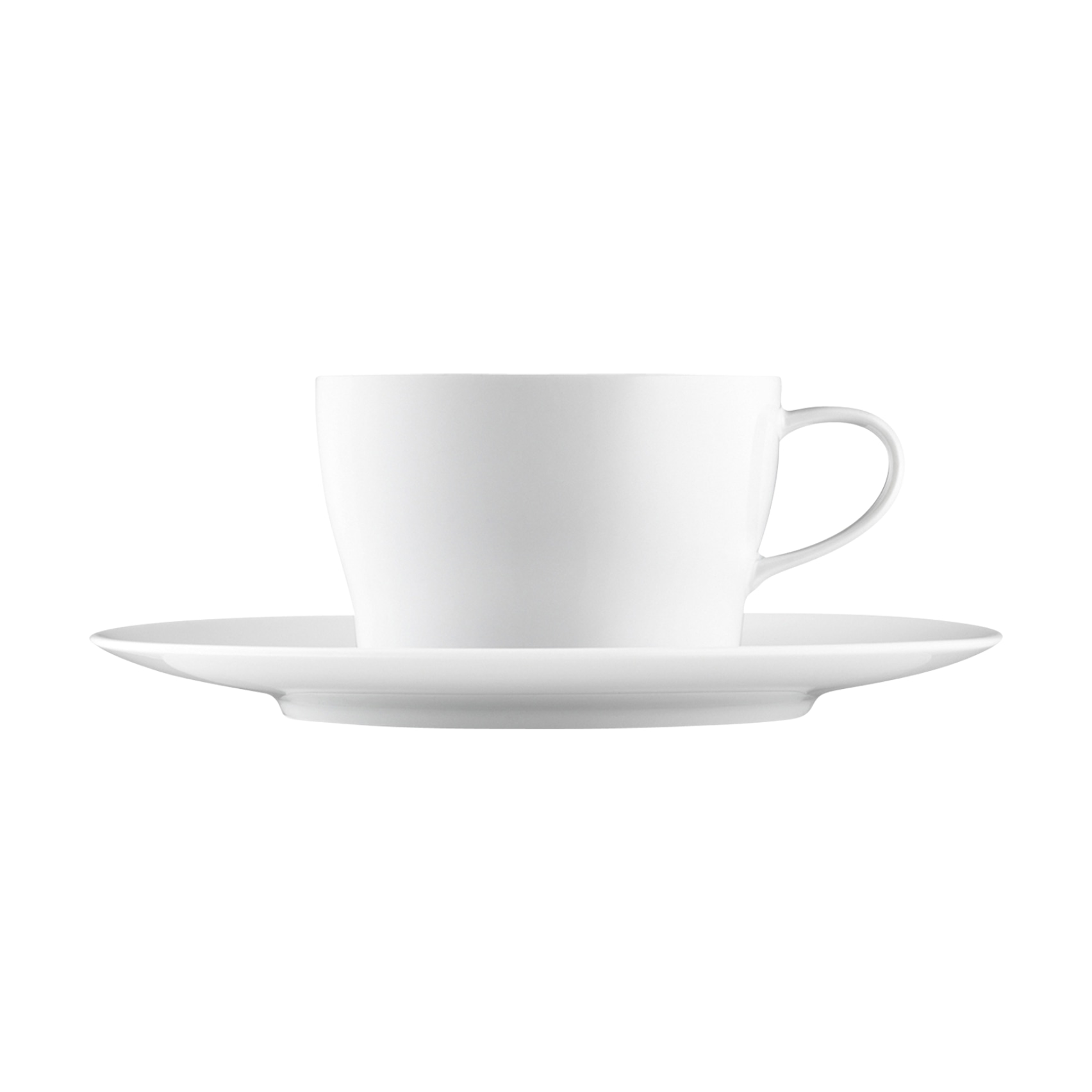 Fürstenberg, Auréole white, Cappuccino cup and saucer