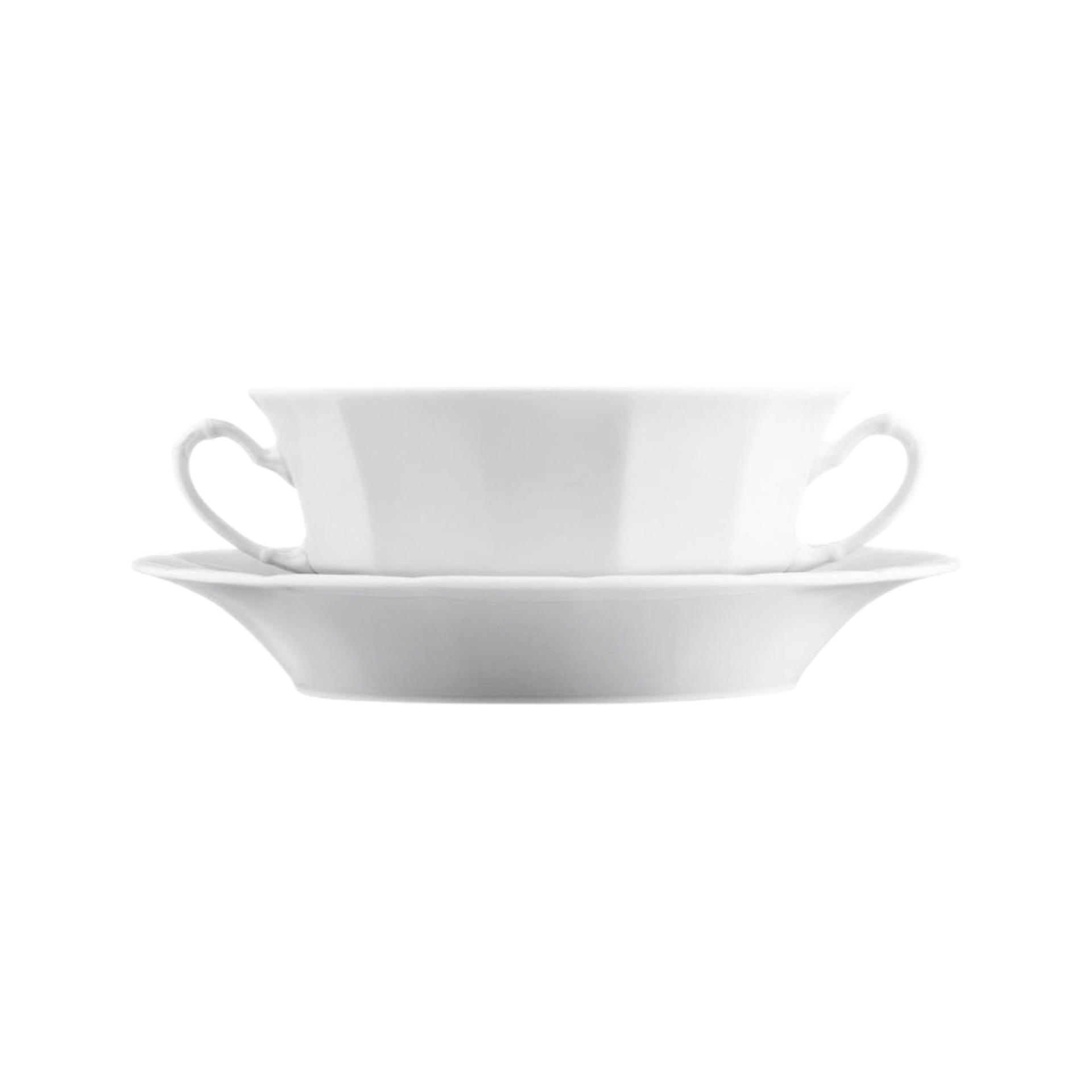 Fürstenberg, Grecque white, Soup cup and saucer