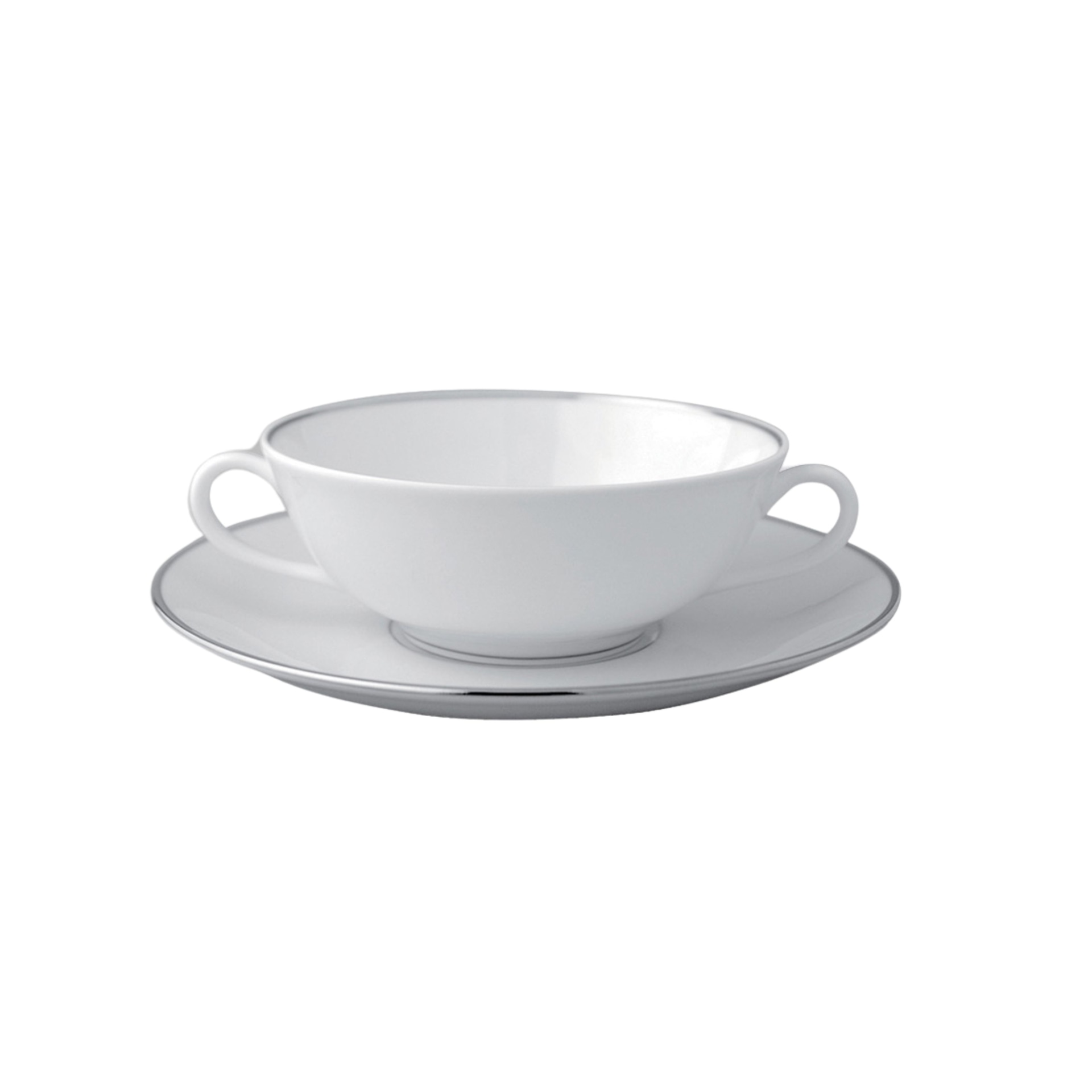 Bernardaud, Cristal, Cream soup cup and saucer