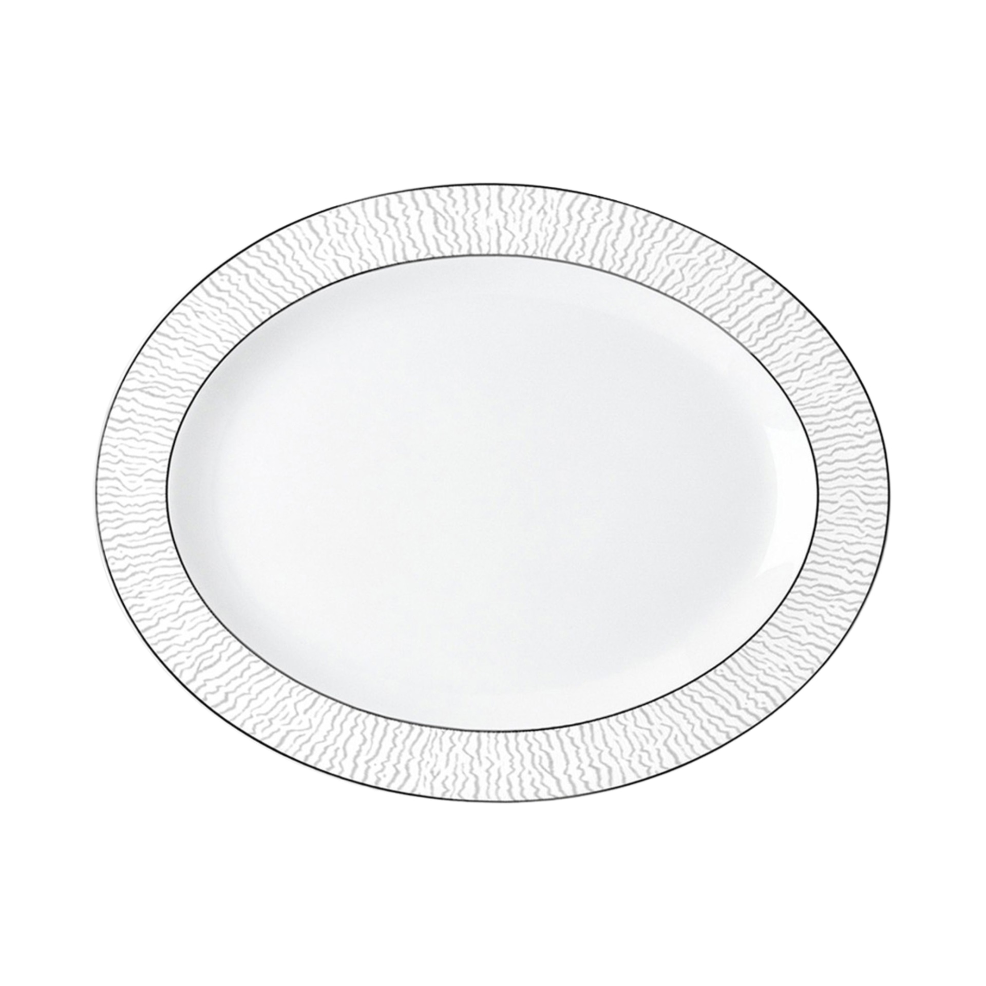 Bernardaud, Dune platine, Oval platter, medium