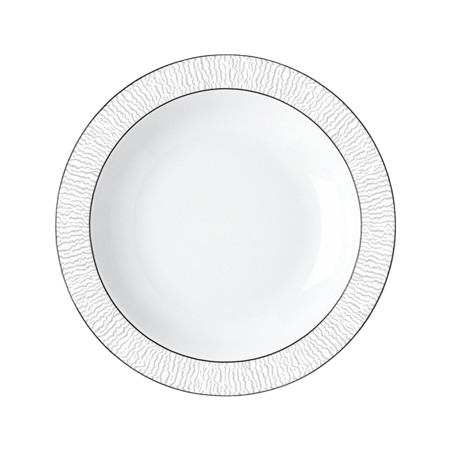 Bernardaud, Dune platine, Deep round dish