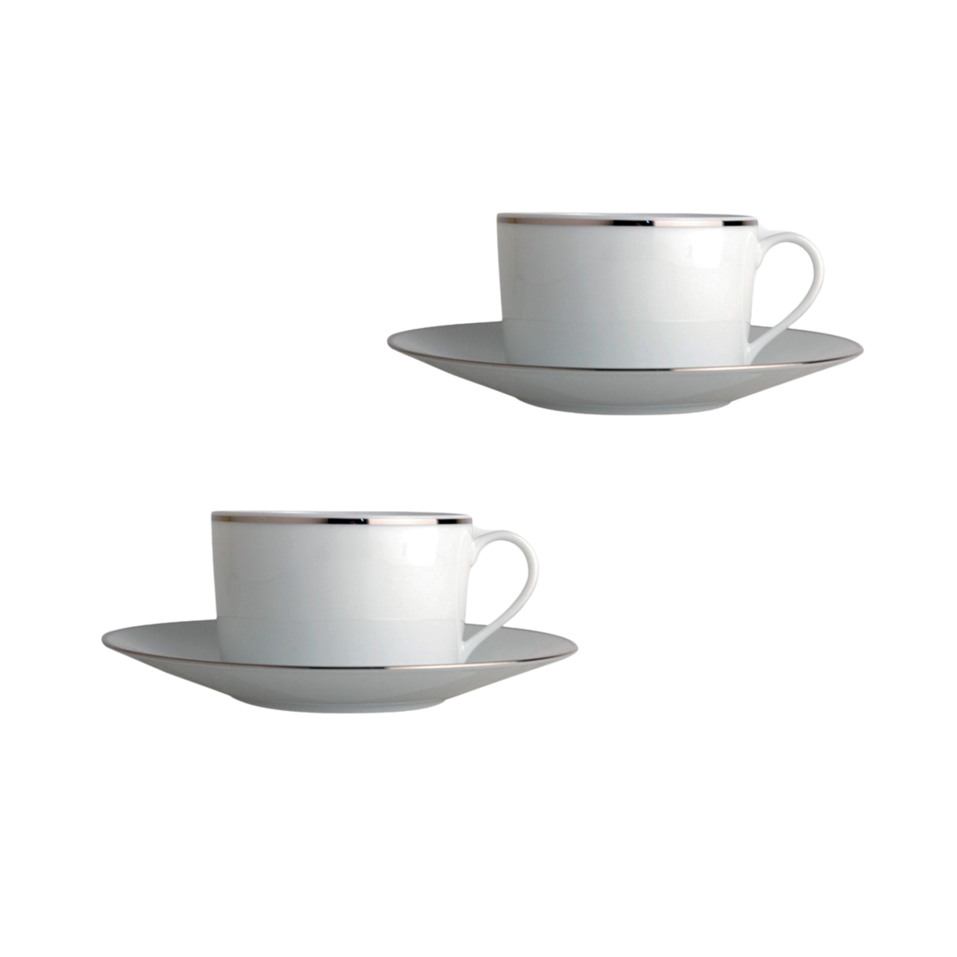 Bernardaud, Cristal, Tea cup and saucer set of 2