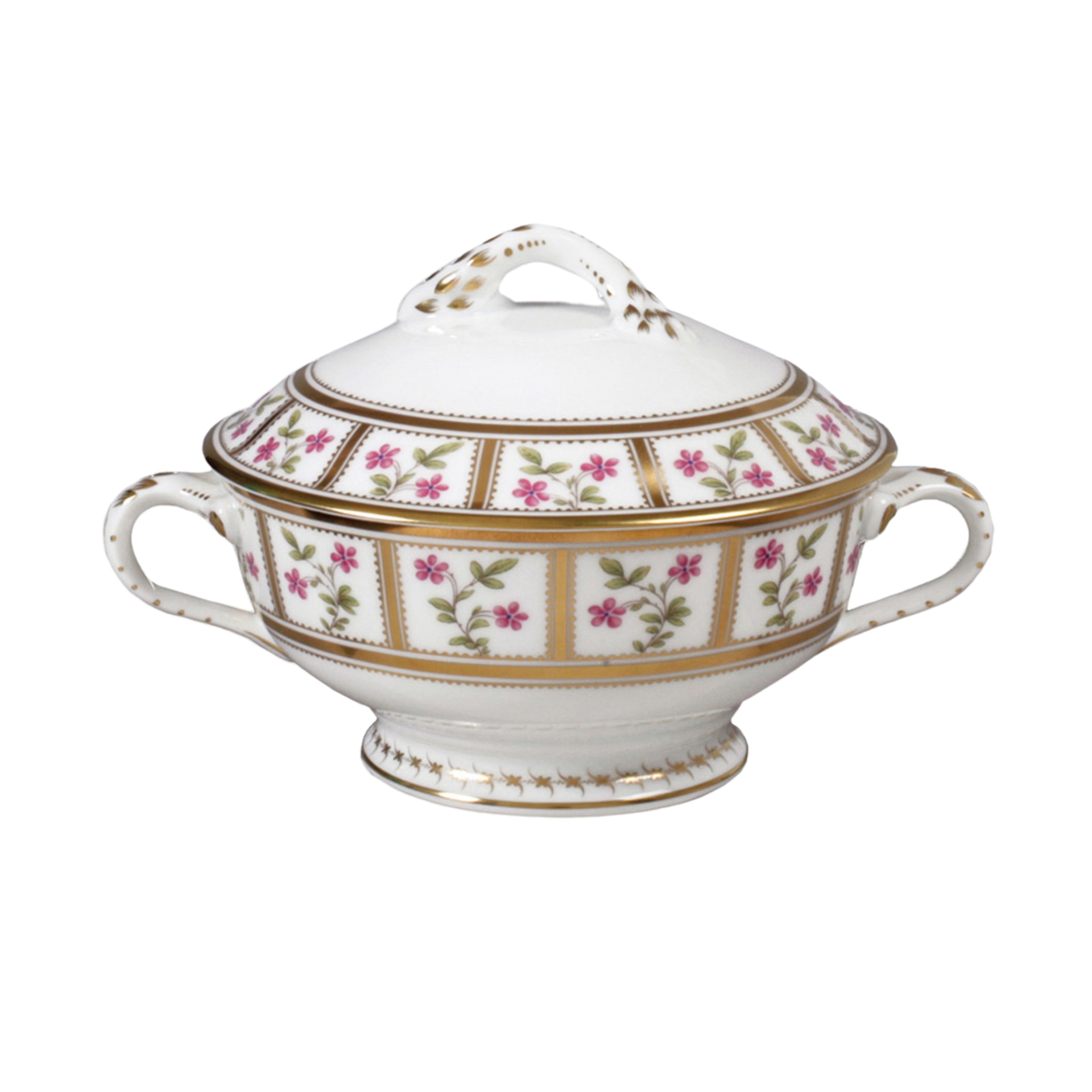 Bernardaud, Roseraie, Covered vegetable dish