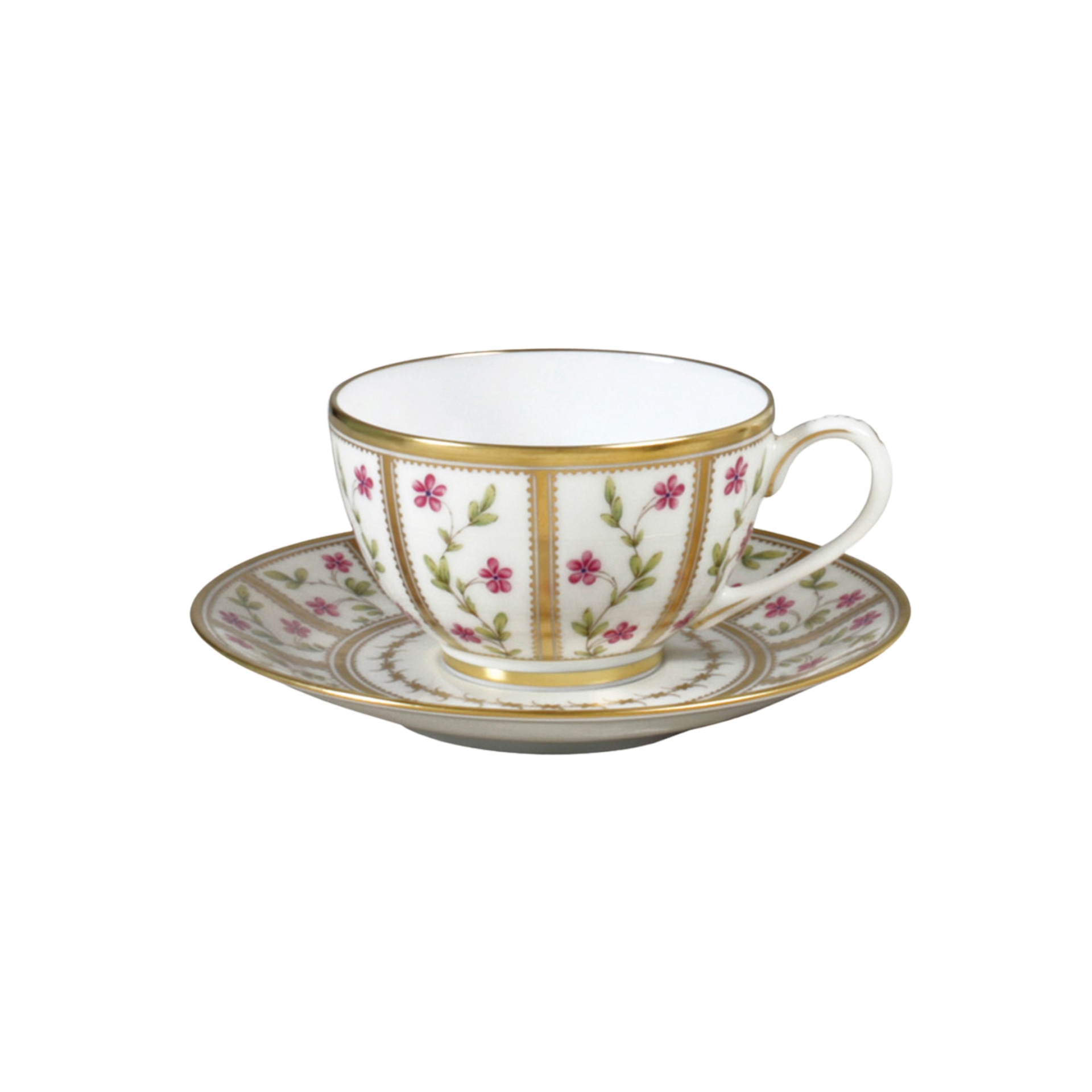 Bernardaud, Roseraie, Tea cup and saucer