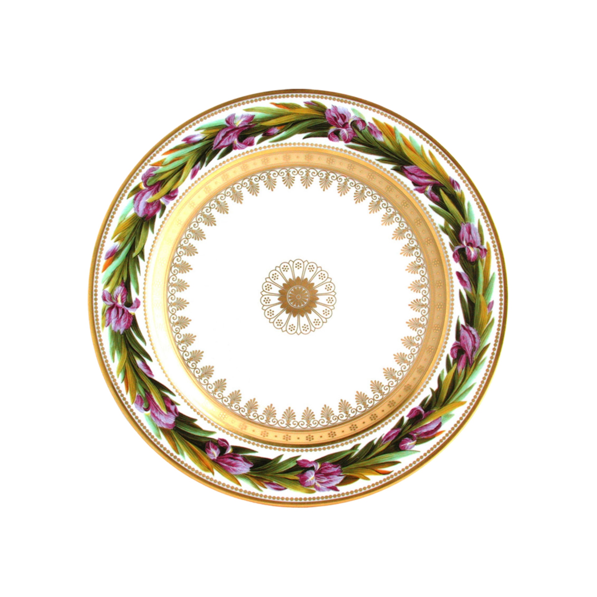 Bernardaud, Botanique, Salad plate, iris