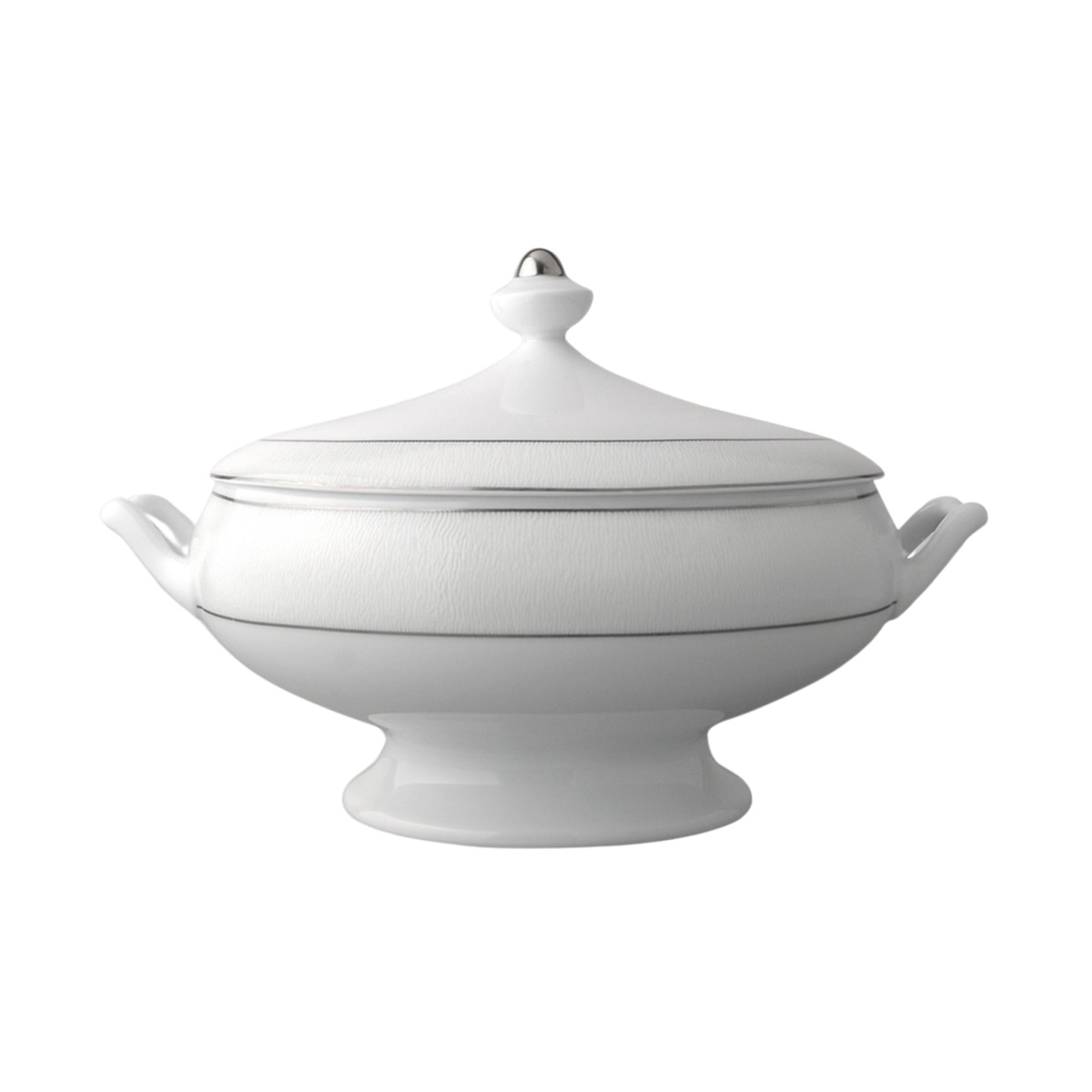 Bernardaud, Dune platine, Covered vegetable dish