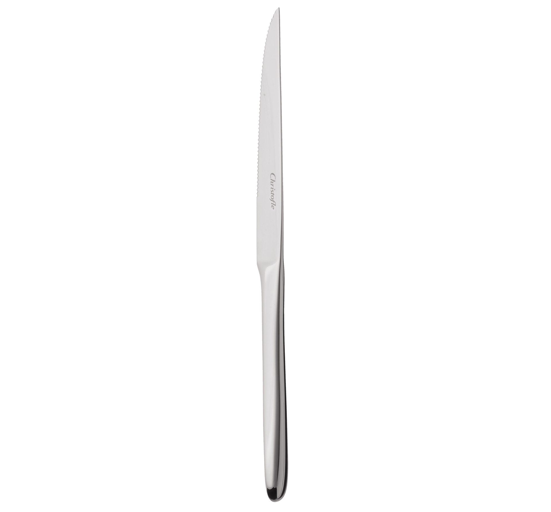 Christofle, L'âme de Christofle, stainless steel, Steak knife with serrated blade