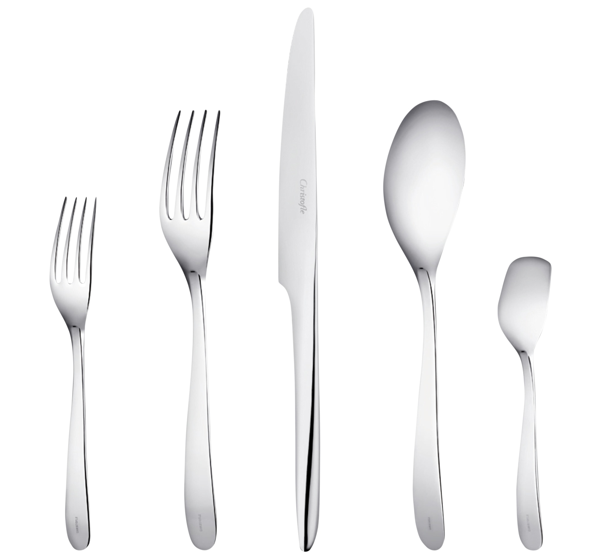 Christofle, L'âme de Christofle, stainless steel, Individual place settings (5 pieces)