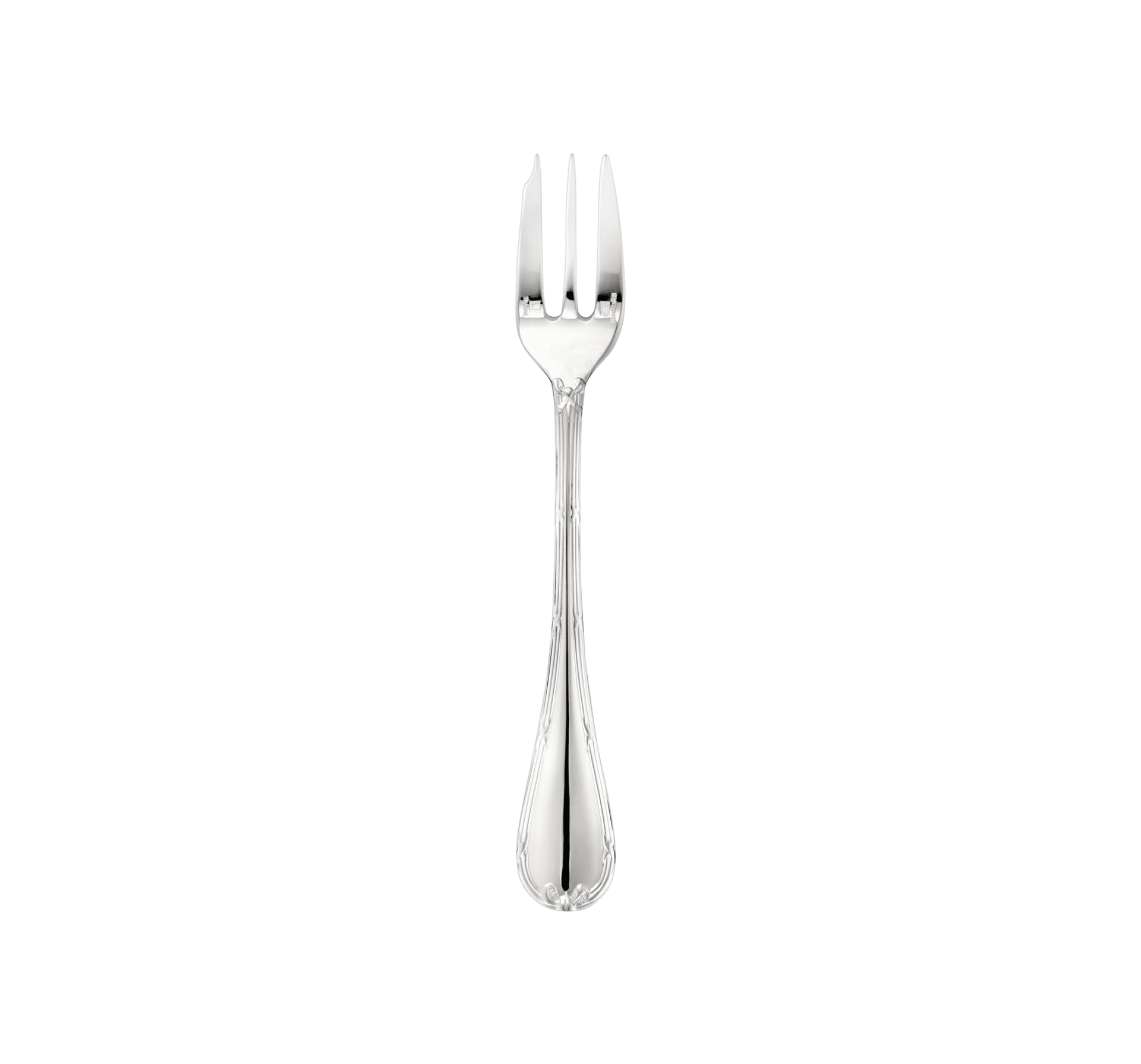Christofle, Rubans, silver plated, Cake fork