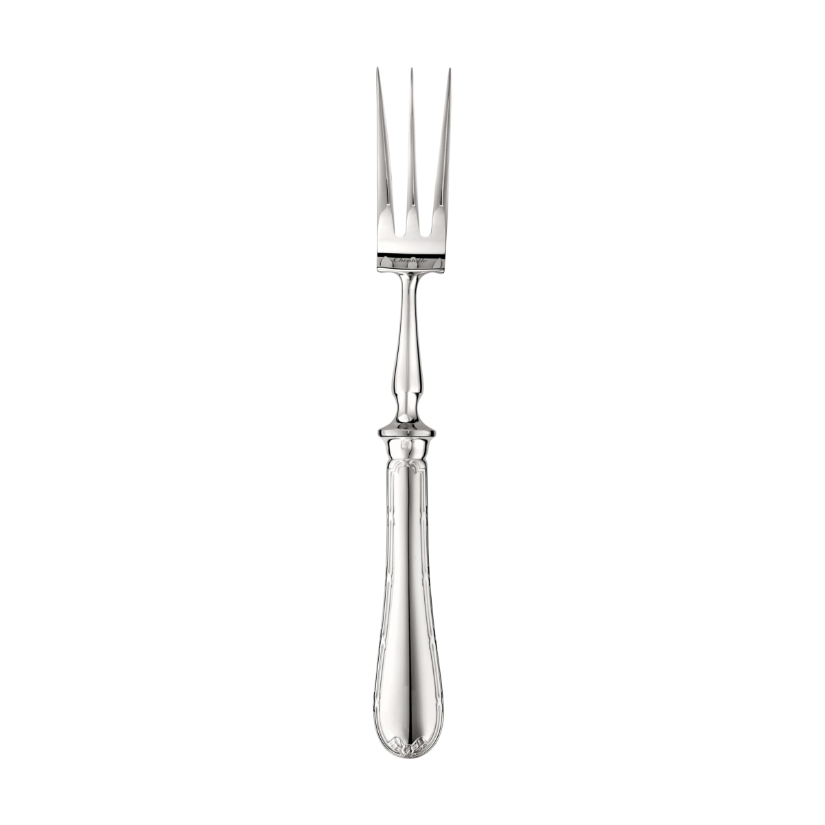 Christofle, Rubans, silver plated, Carving fork