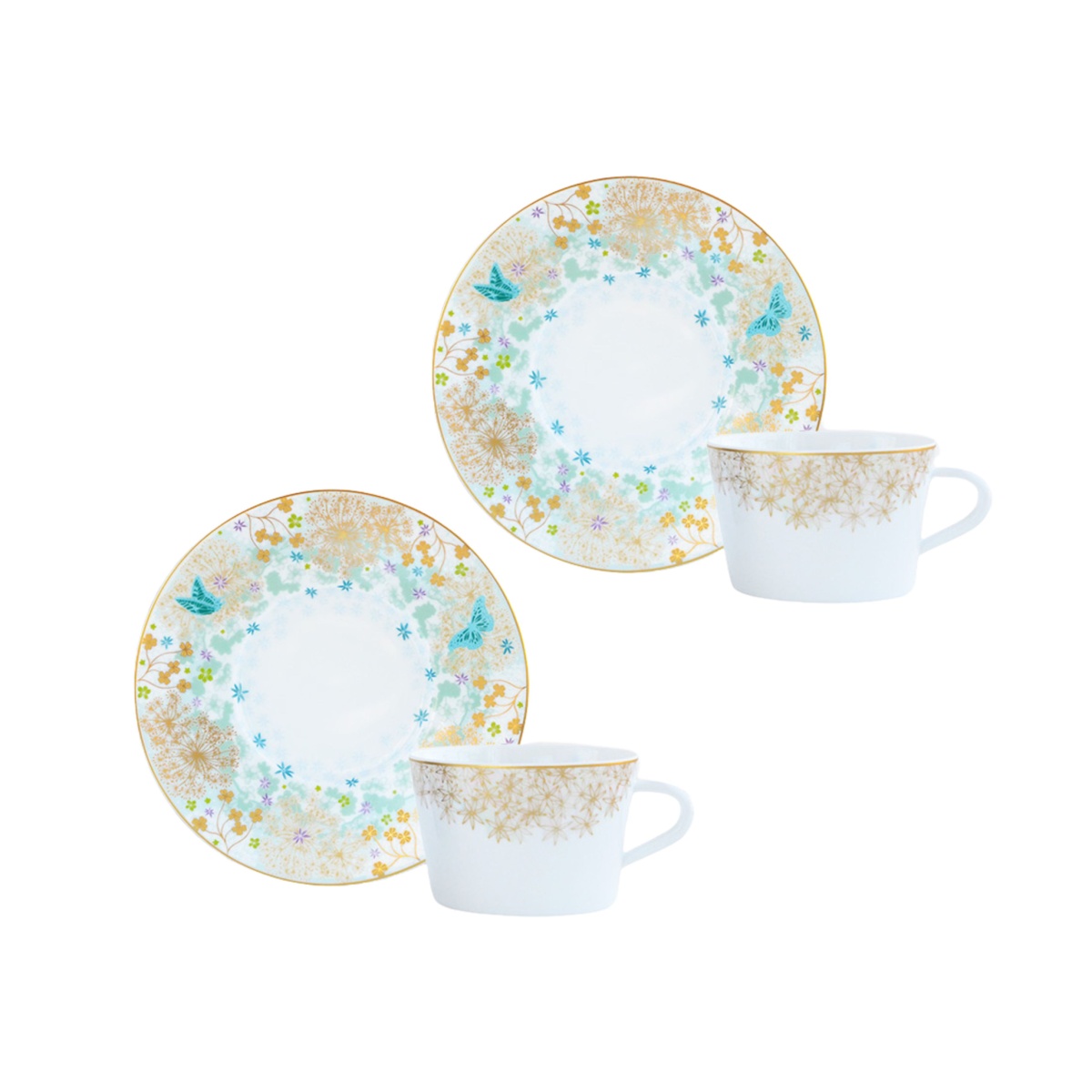Bernardaud, Féerie, Tea cup and saucer gift set of 2