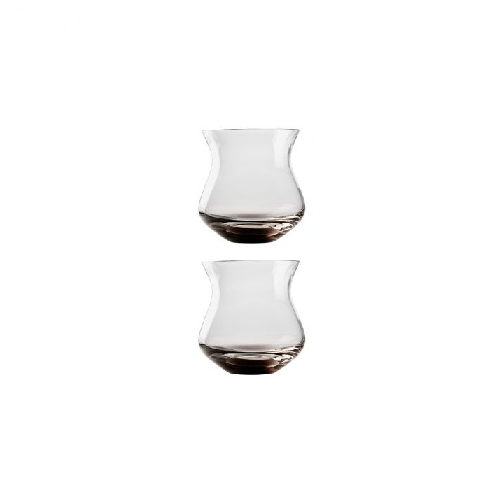 Hering Berlin, Amp, Water glasses set of 2, smoky brown
