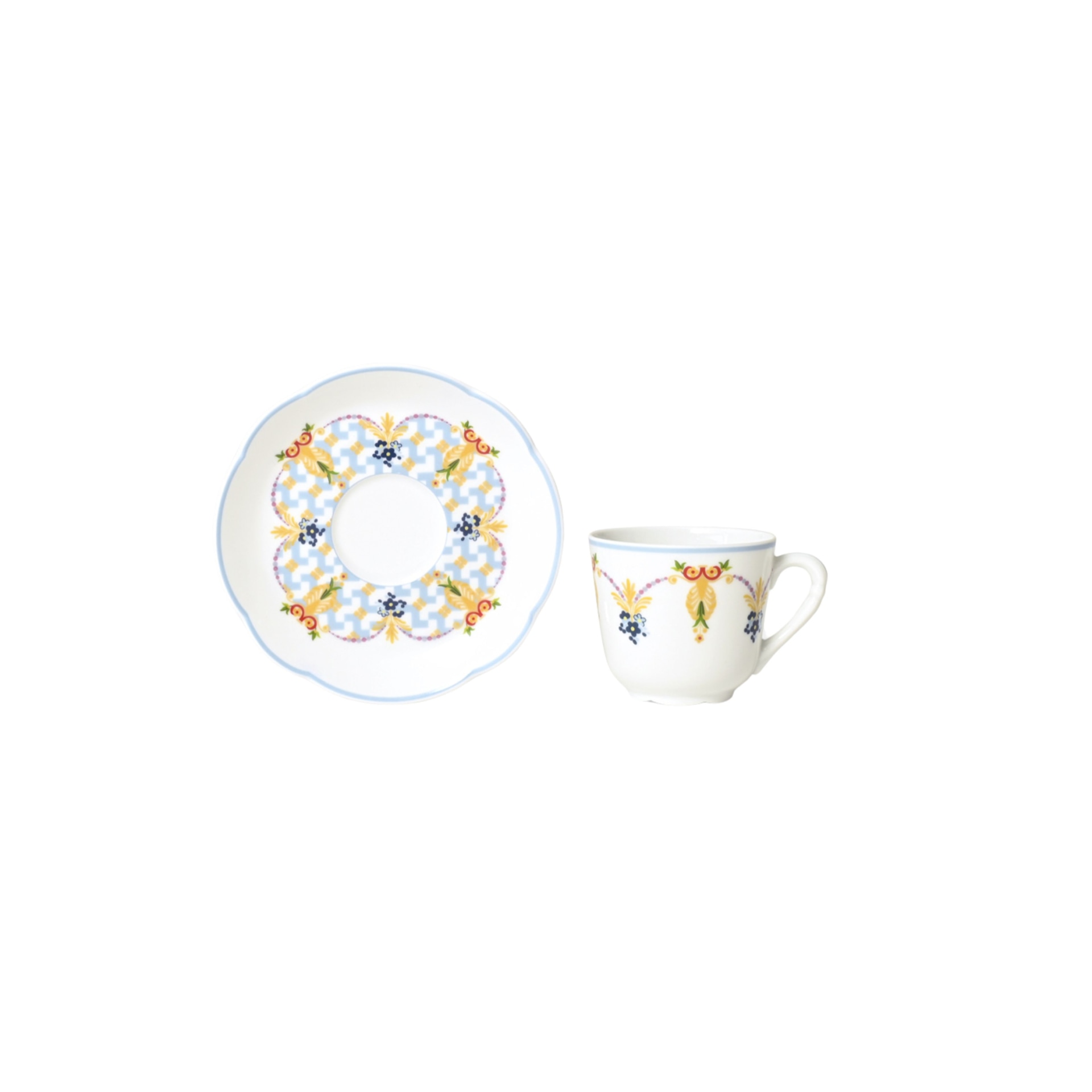 Bernardaud, Trianon, Espresso cup and saucer