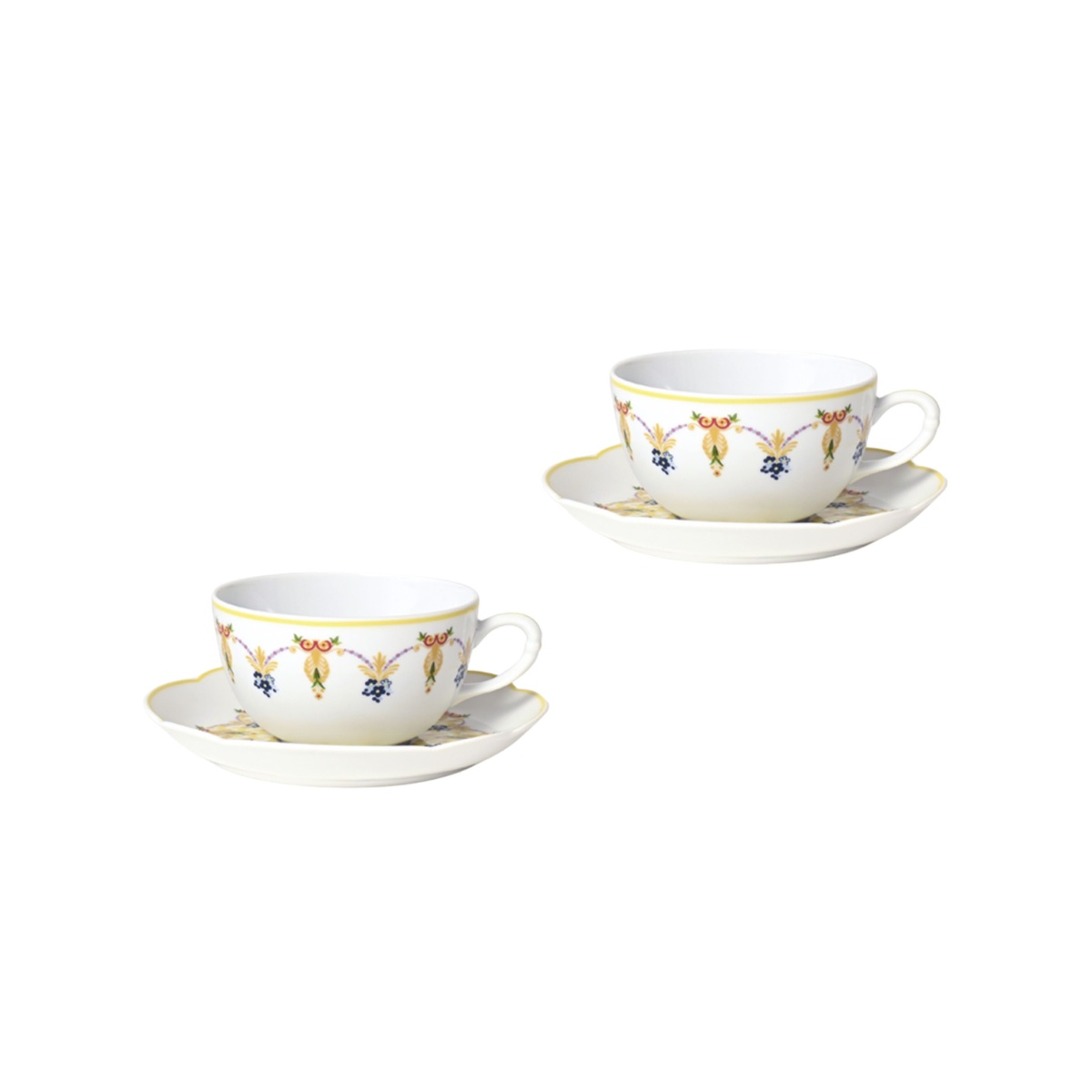 Bernardaud, Trianon, Tea cup and saucer set of 2