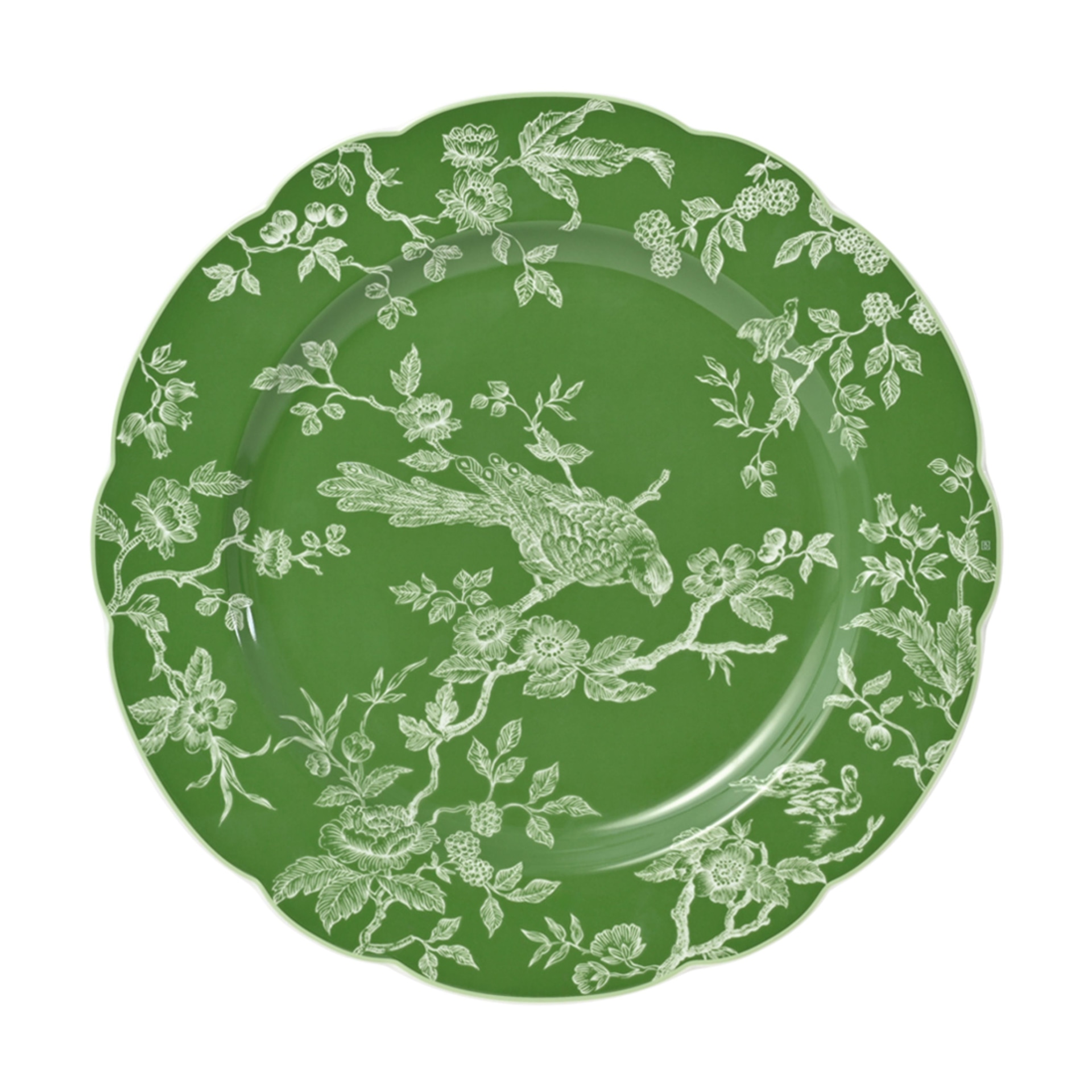 Bernardaud, ALBERTINE, Presentation plate, green