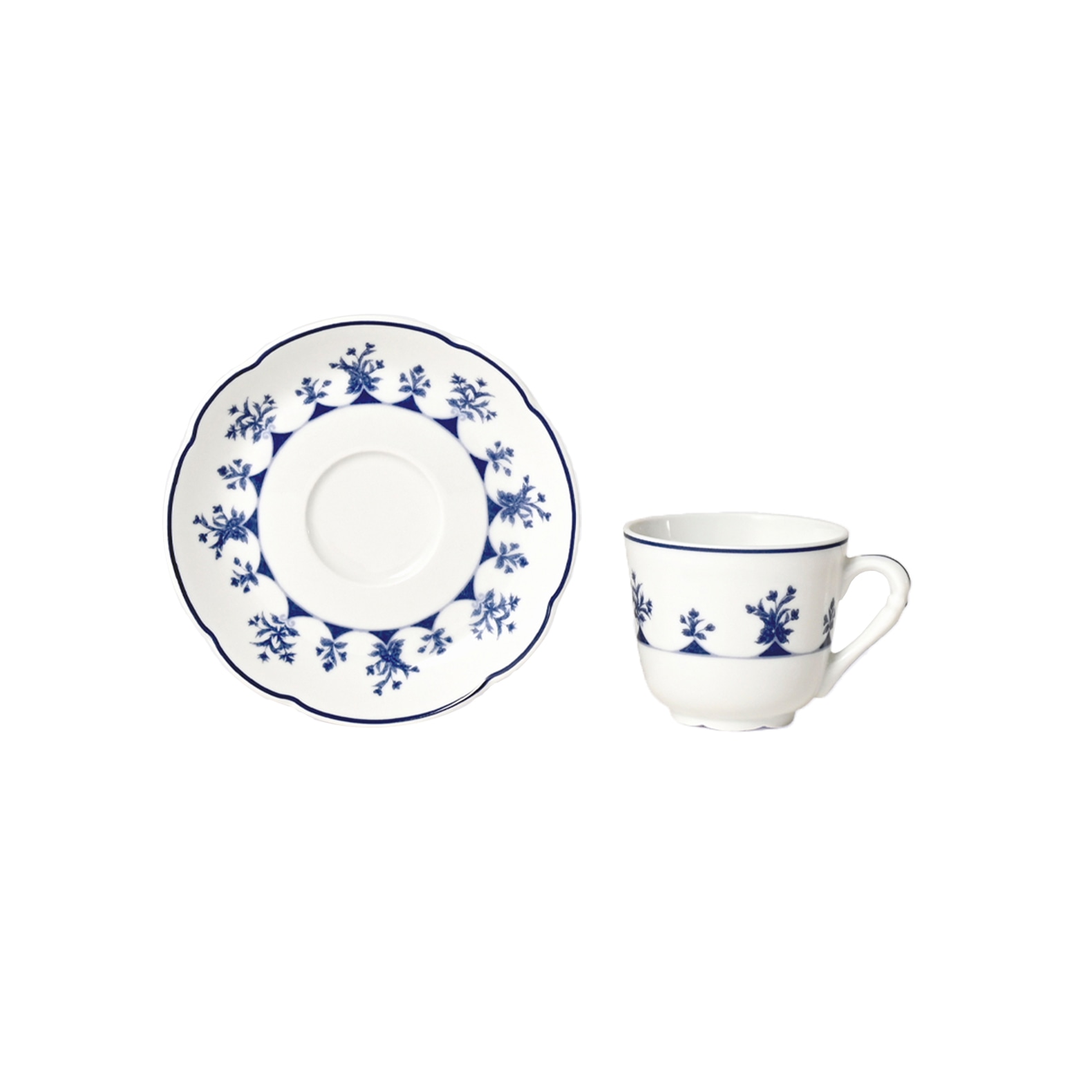 Bernardaud, Chateaubriand couleur, Espresso cup and saucer