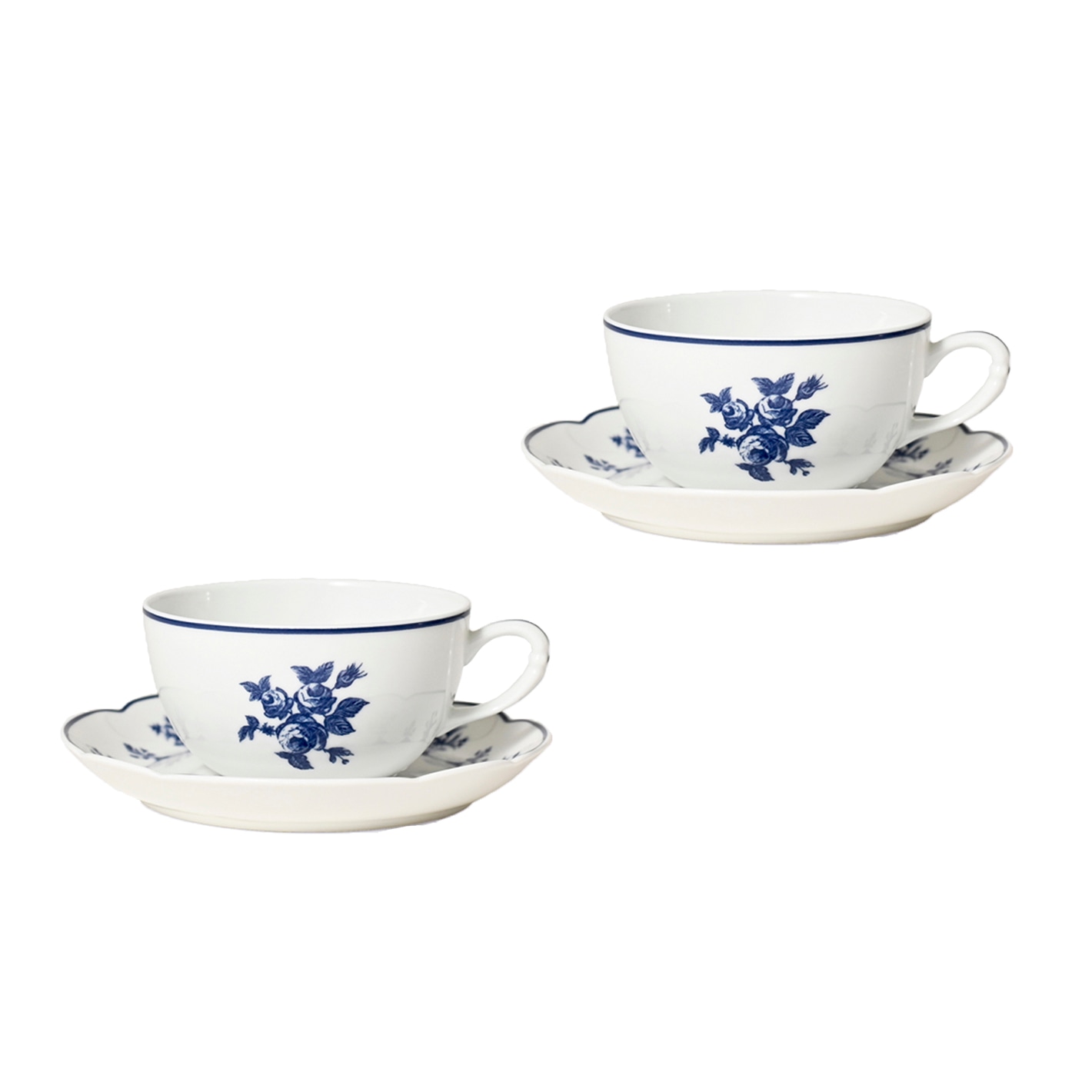 Bernardaud, Chateaubriand couleur, Tea cup and saucer set of 2