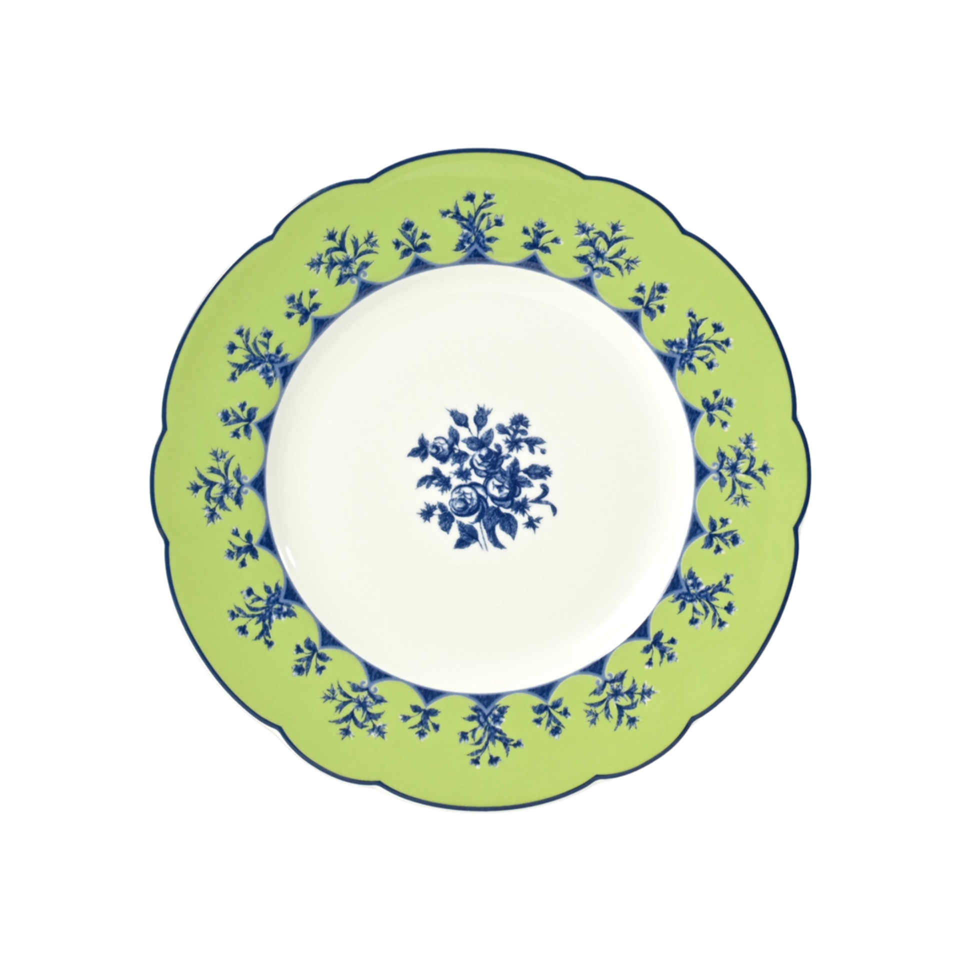 Bernardaud, Chateaubriand couleur, Salad plate, almond green