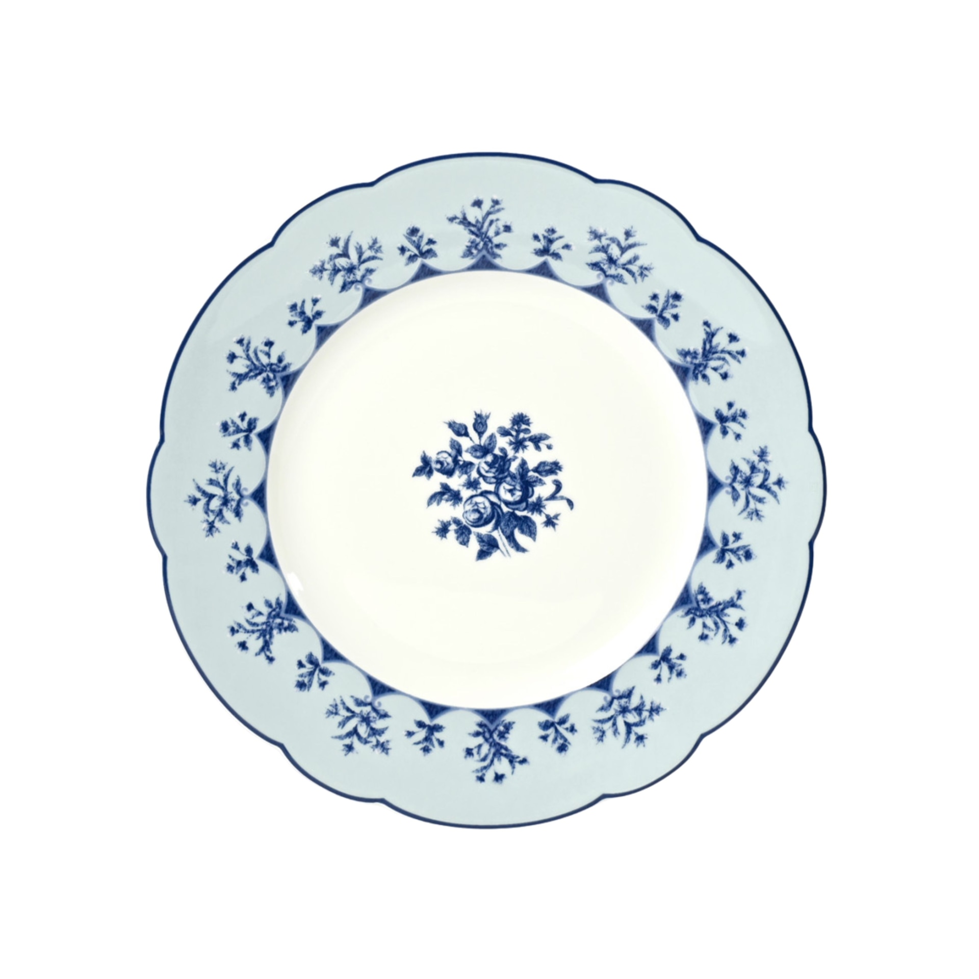 Bernardaud, Chateaubriand couleur, Salad plate, pale blue