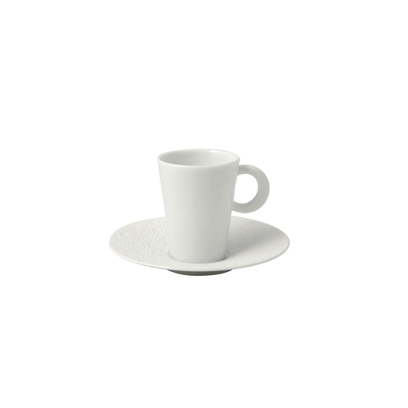 Bernardaud, Ecume White, Espresso cup and saucer