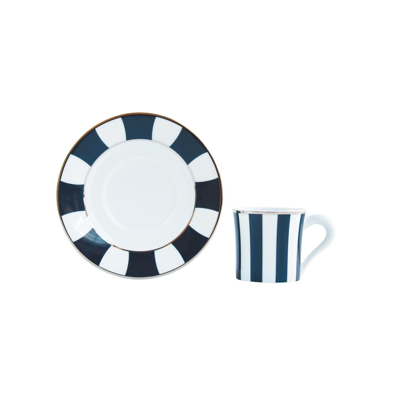 Bernardaud, Galerie Royale Night Blue, Espresso cup and saucer