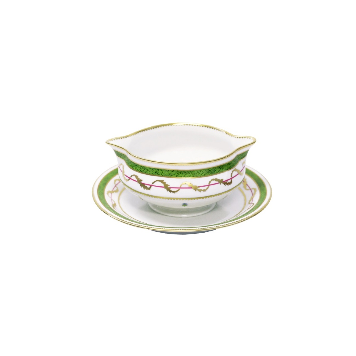Haviland, Vieux Paris vert, Sauce boat