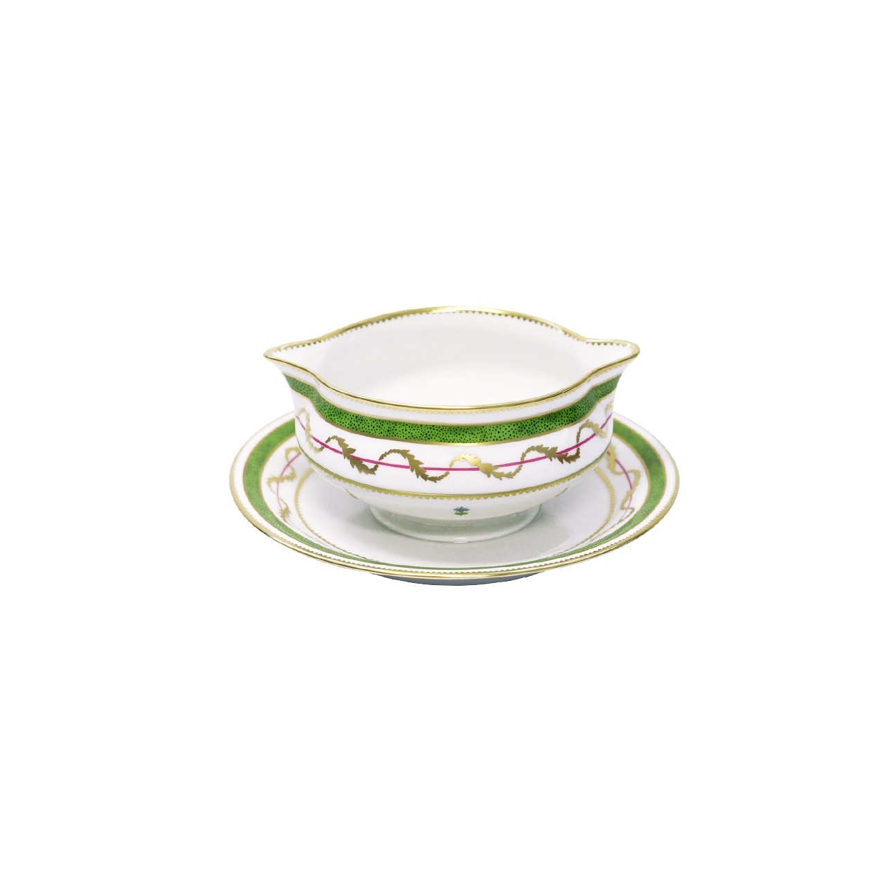 Haviland, Vieux Paris vert, Sauce boat